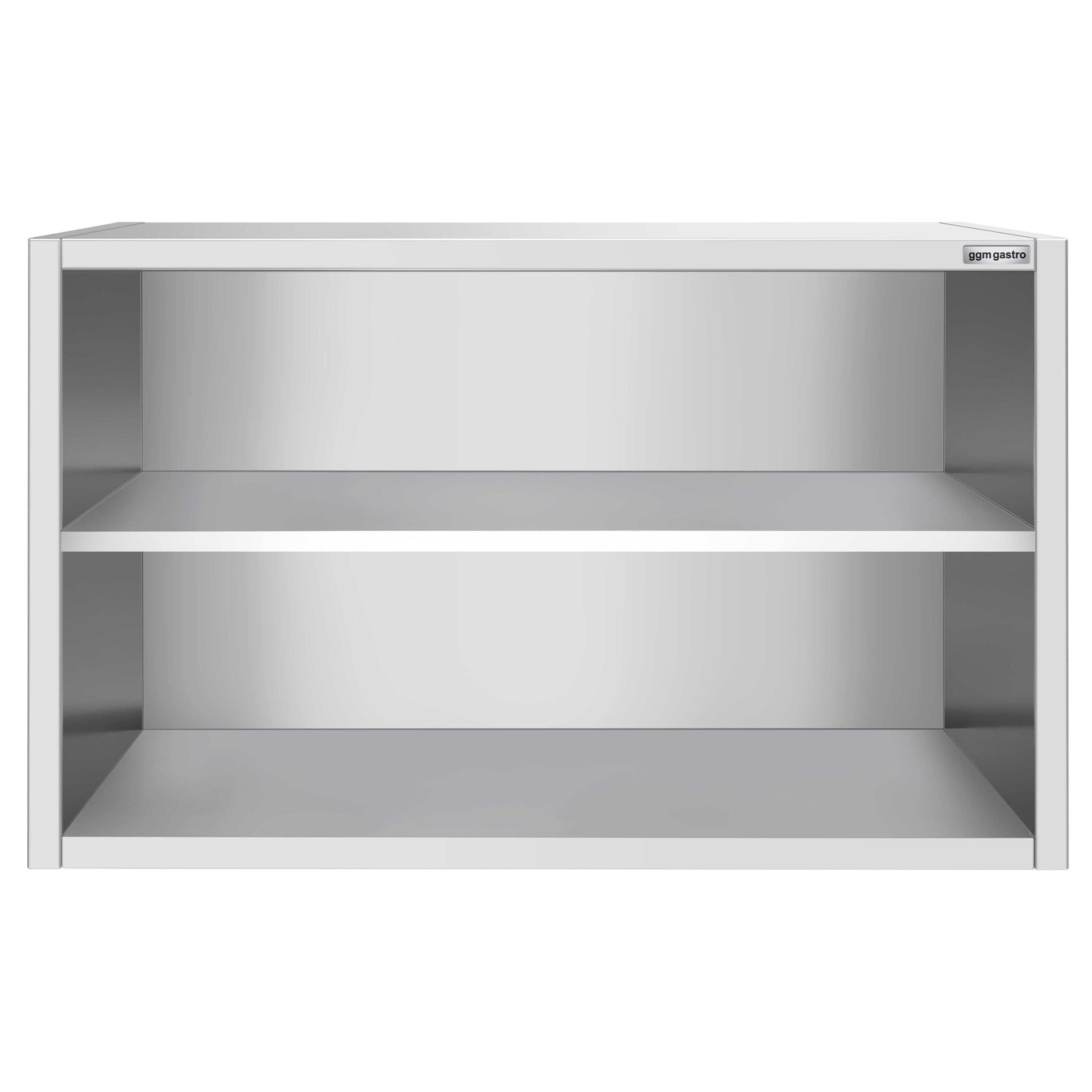 Roostevaba seinakapp 1200 × 400 × 800 mm, avatud
