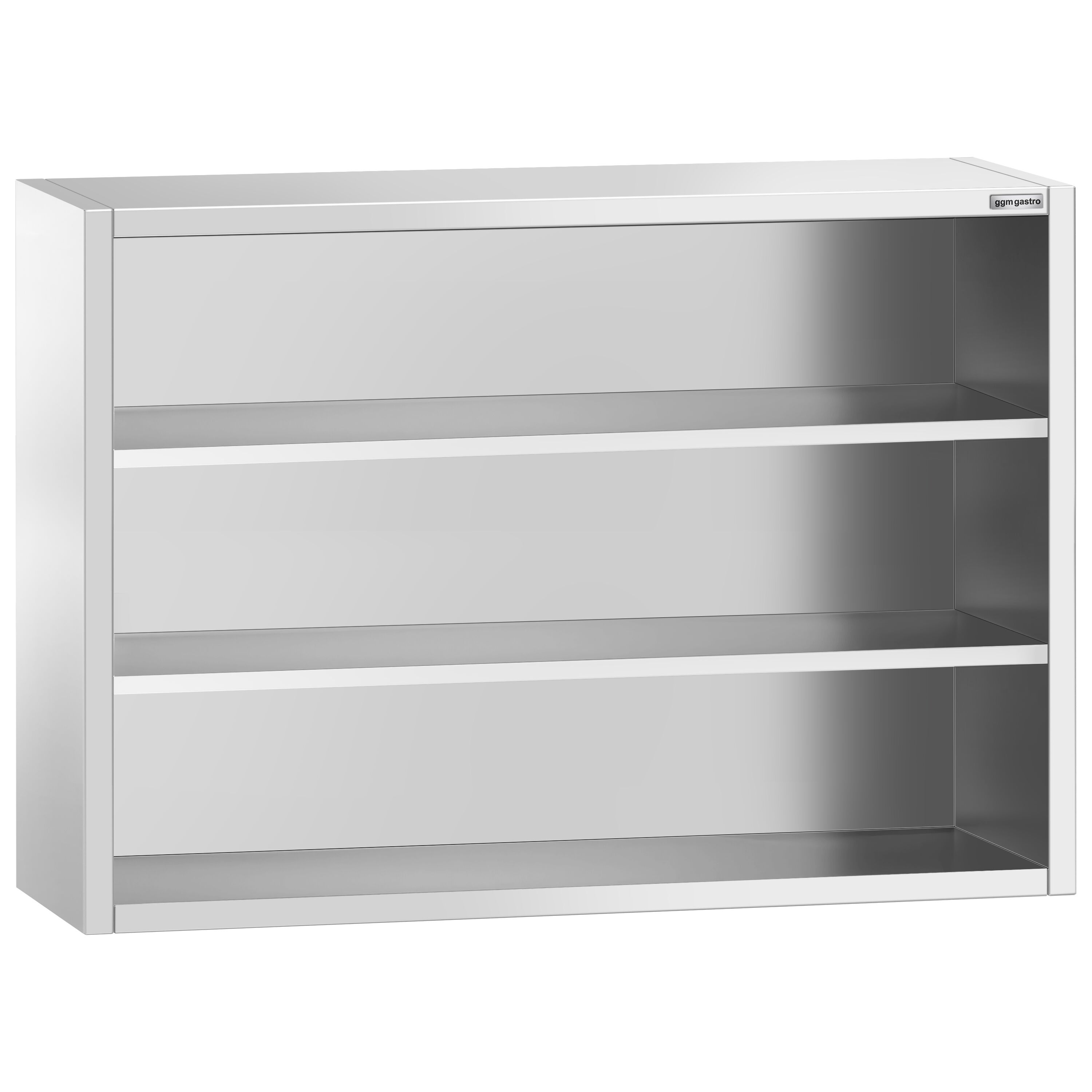 Roostevaba seinakapp 1400 × 400 × 1000 mm, avatud