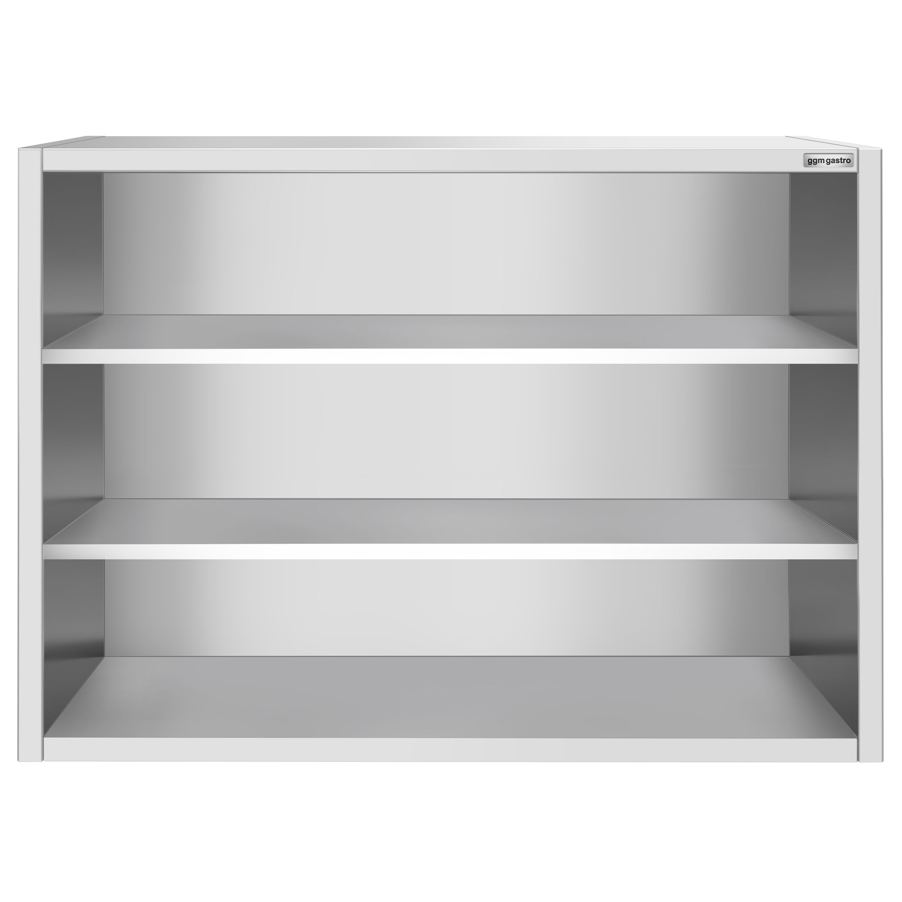 Roostevaba seinakapp 1400 × 400 × 1000 mm, avatud