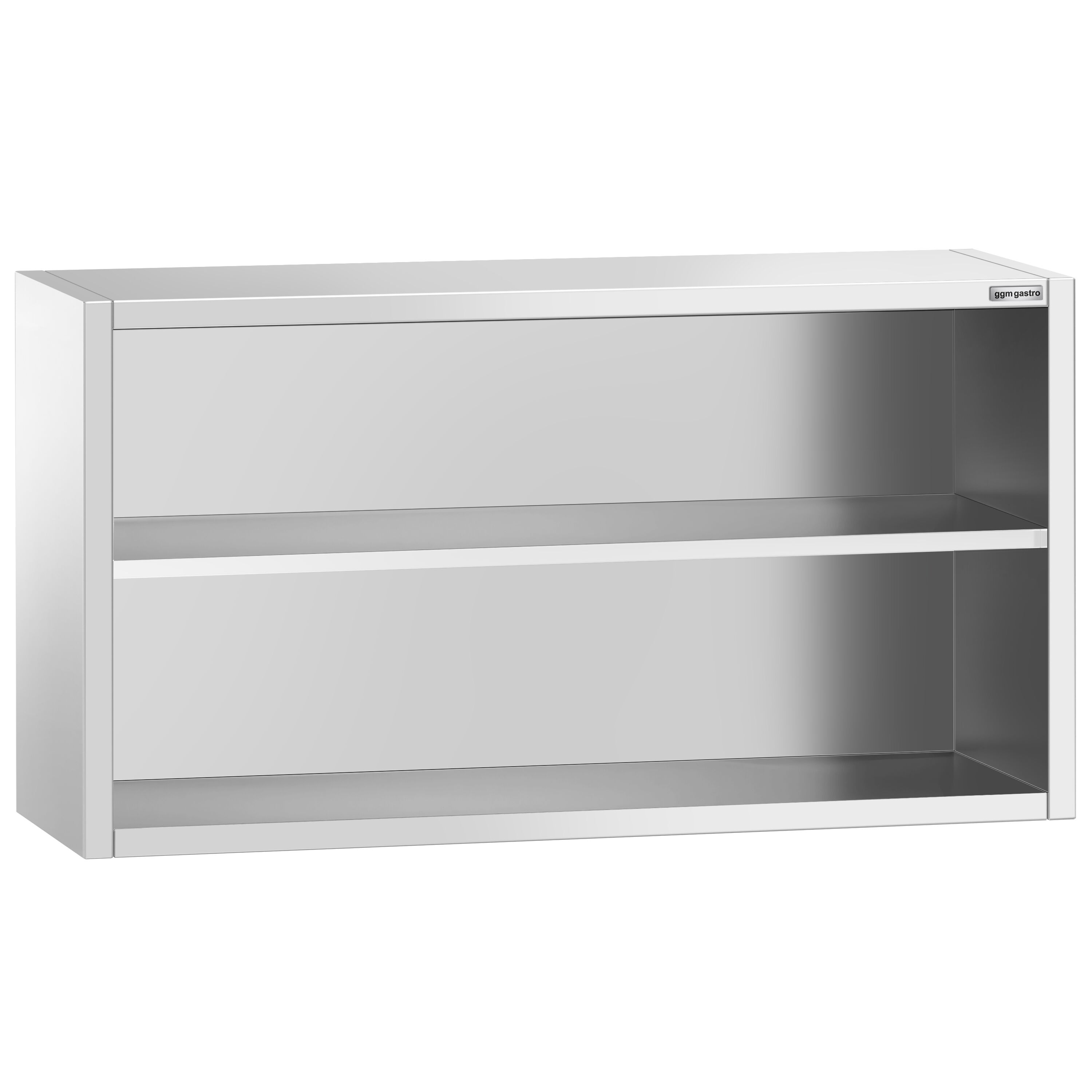 Roostevaba seinakapp 1400 × 400 × 800 mm, avatud