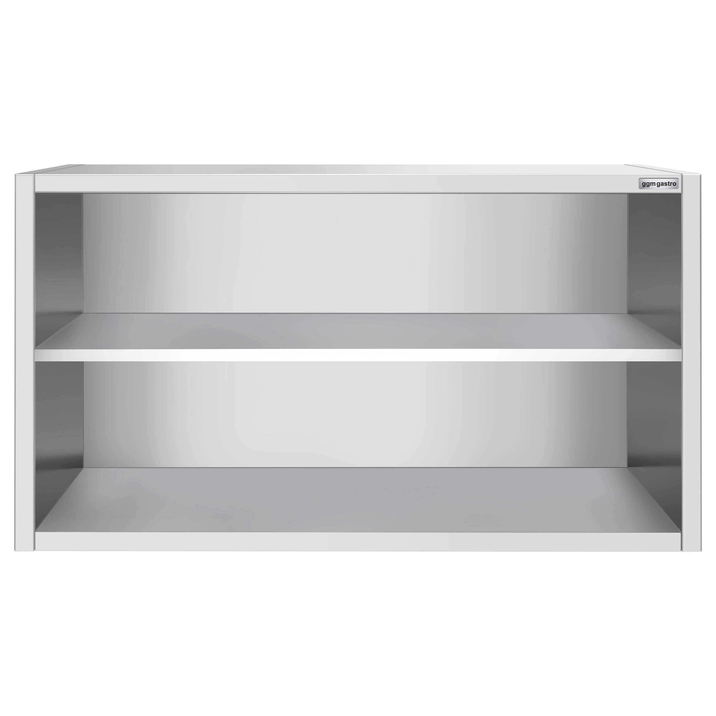 Roostevaba seinakapp 1400 × 400 × 800 mm, avatud