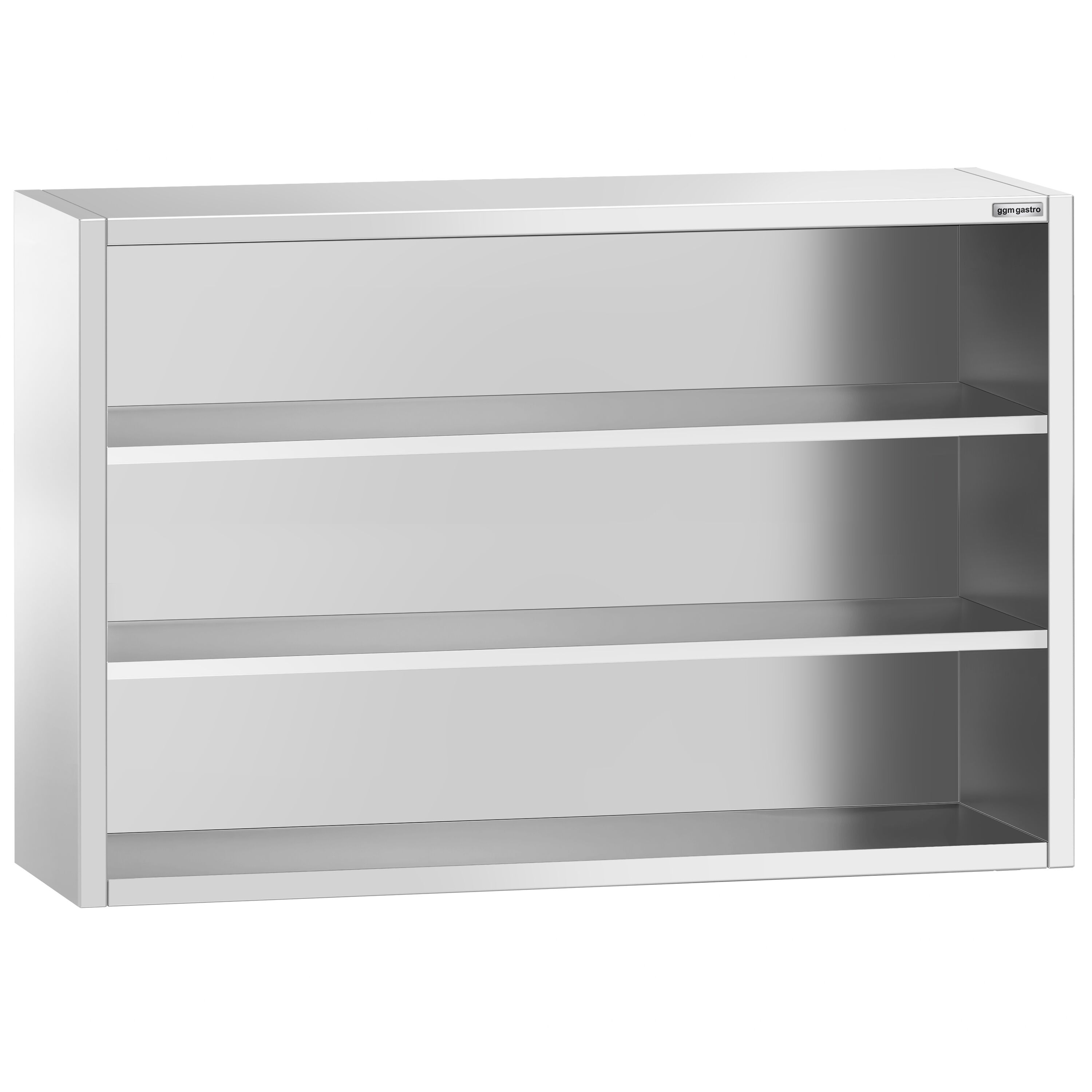 Roostevaba seinakapp 1600 × 400 × 1000 mm, avatud
