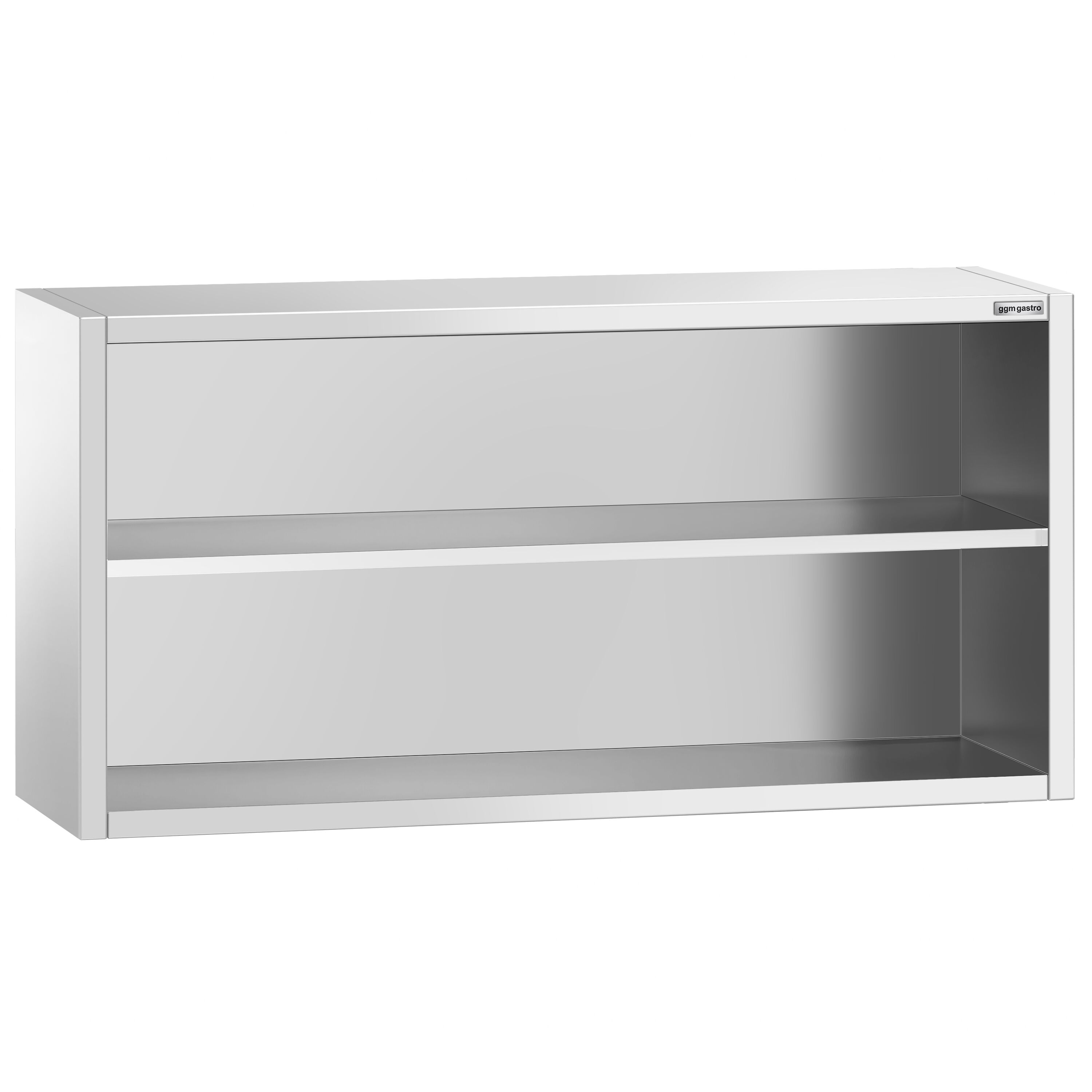Roostevaba seinakapp 1600 × 400 × 800 mm, avatud