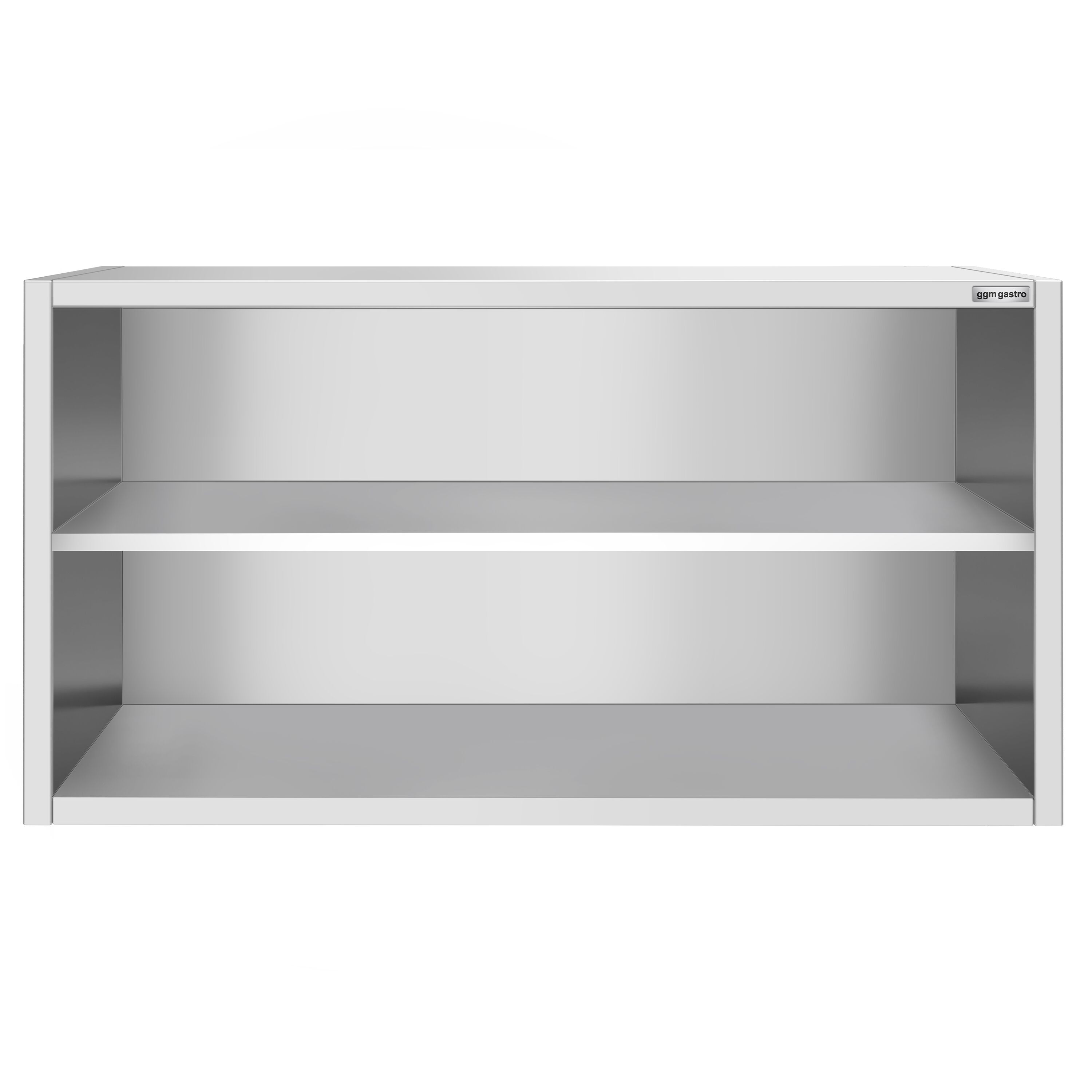 Roostevaba seinakapp 1600 × 400 × 800 mm, avatud