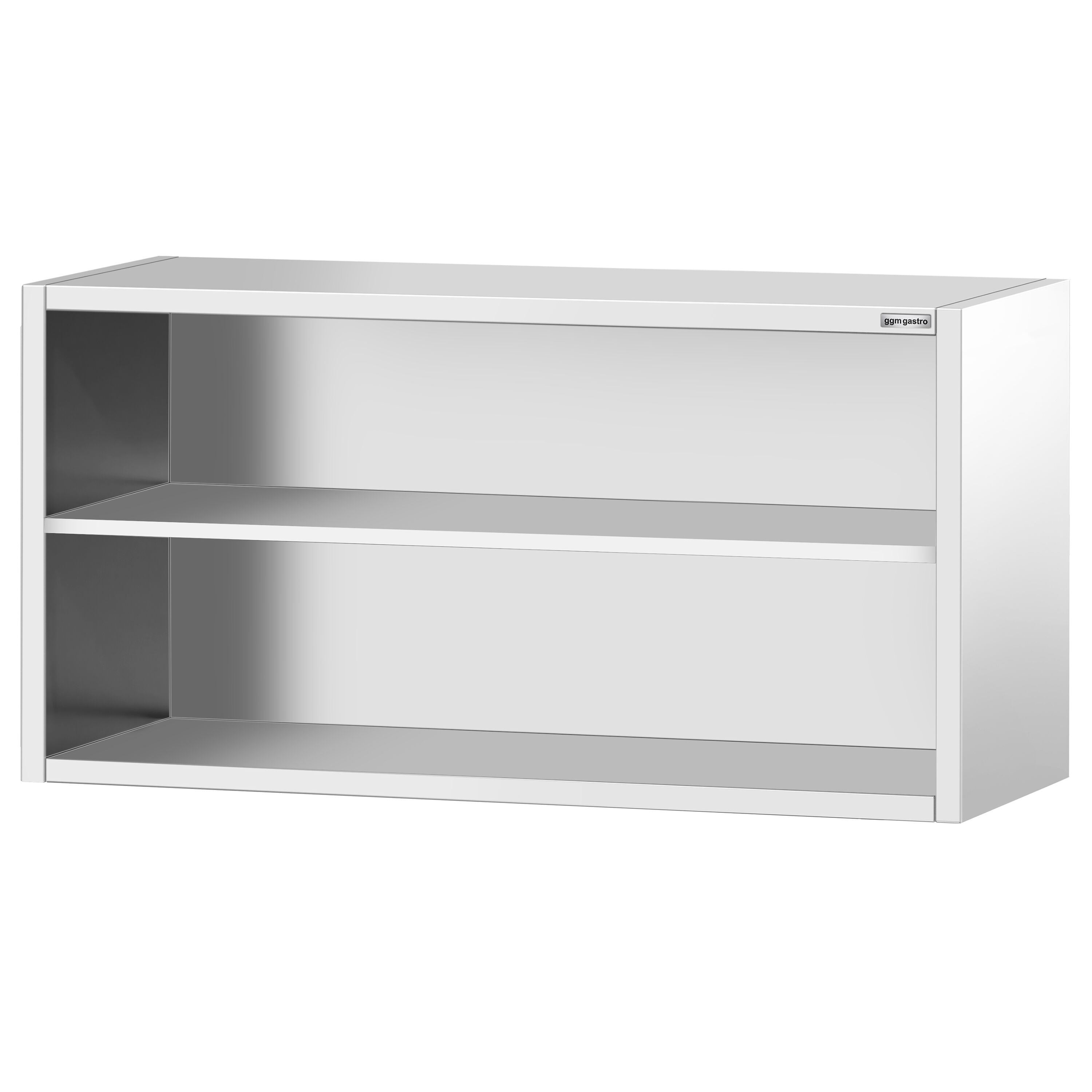 Roostevaba seinakapp 1600 × 400 × 800 mm, avatud