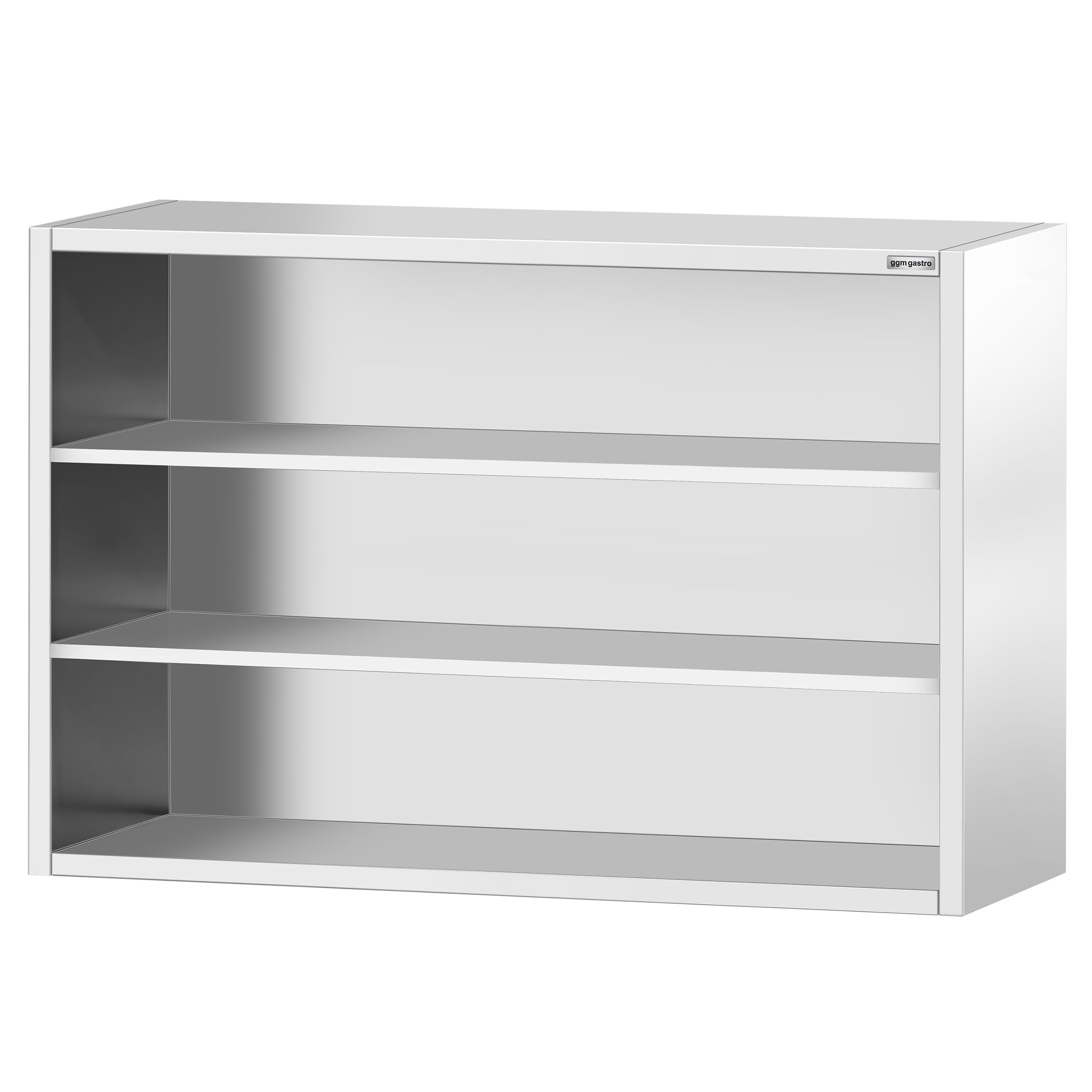 Roostevaba seinakapp 1800 × 400 × 1000 mm, avatud