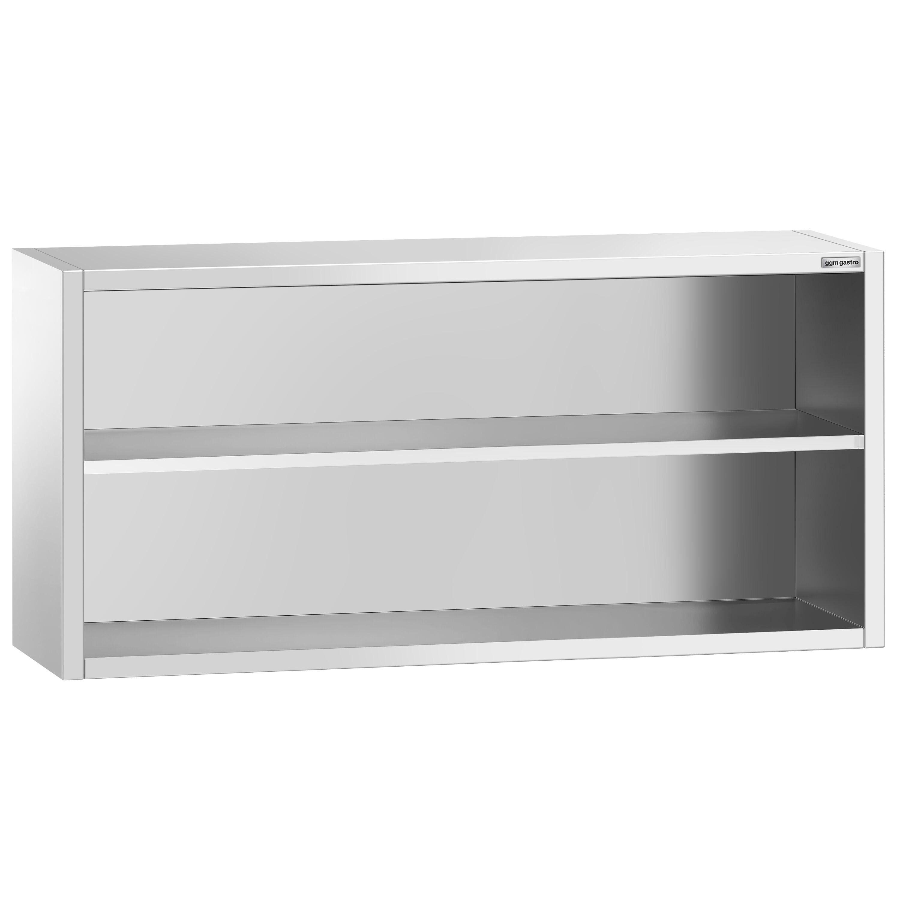 Roostevaba seinakapp 1800 × 400 × 800 mm, avatud