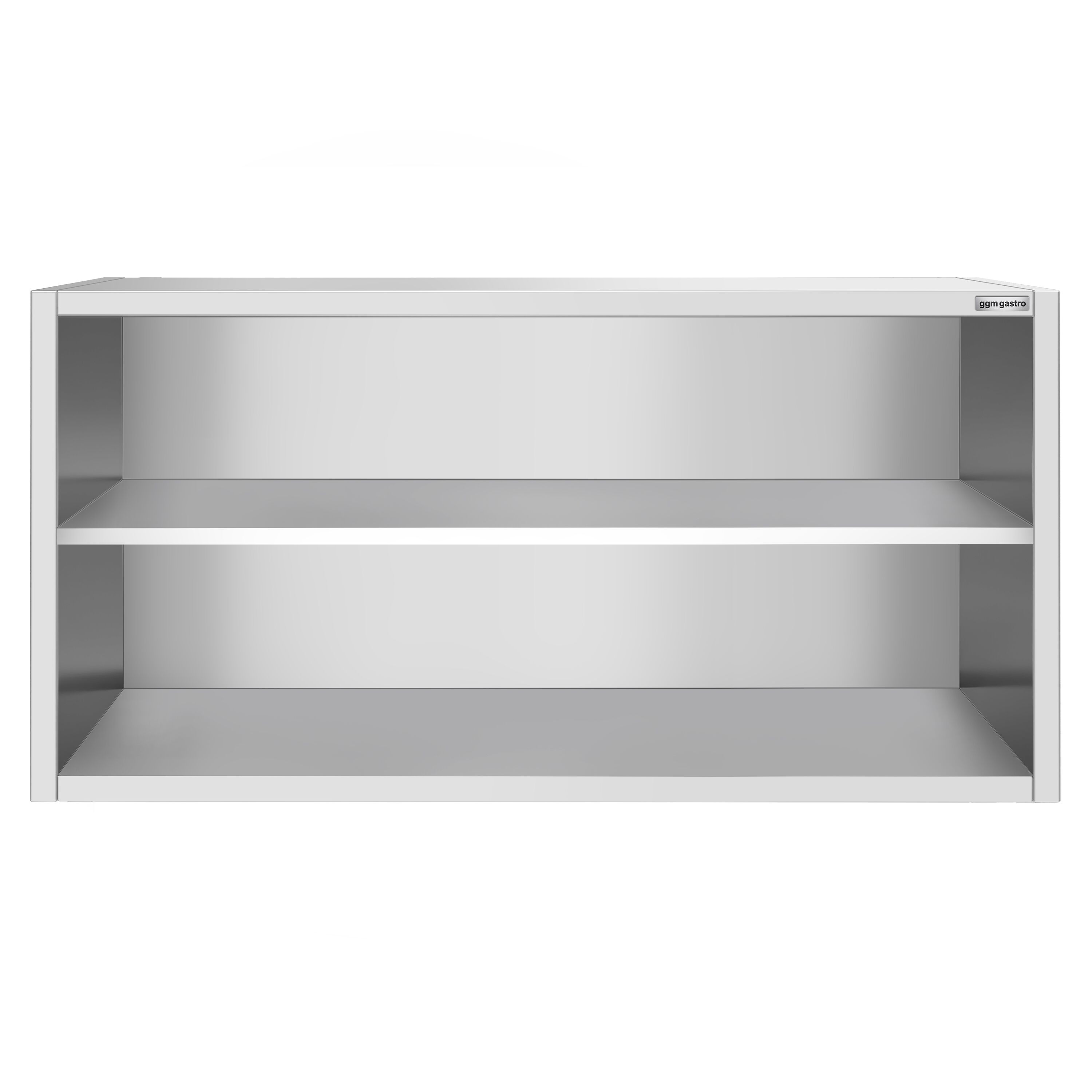 Roostevaba seinakapp 1800 × 400 × 800 mm, avatud