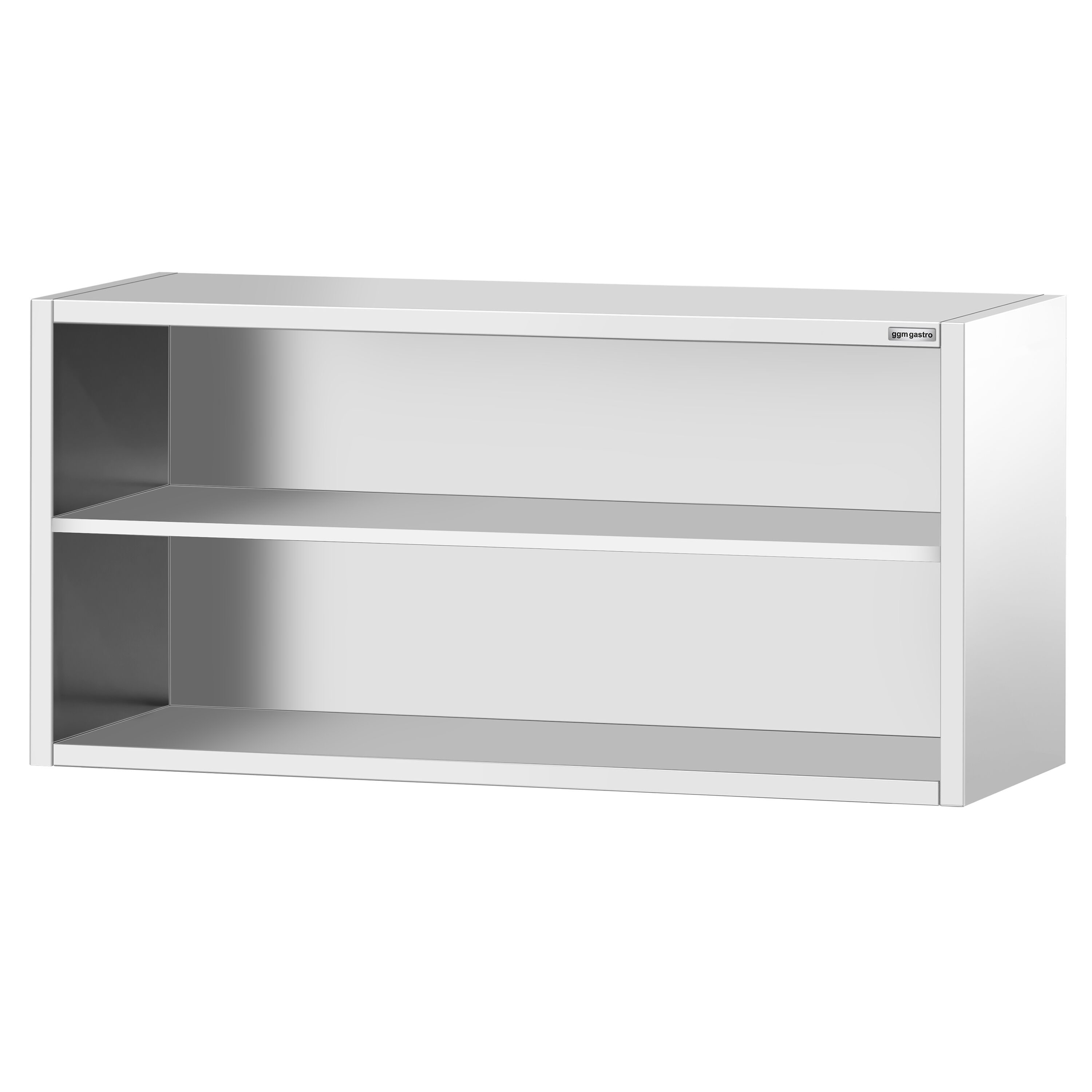 Roostevaba seinakapp 1800 × 400 × 800 mm, avatud