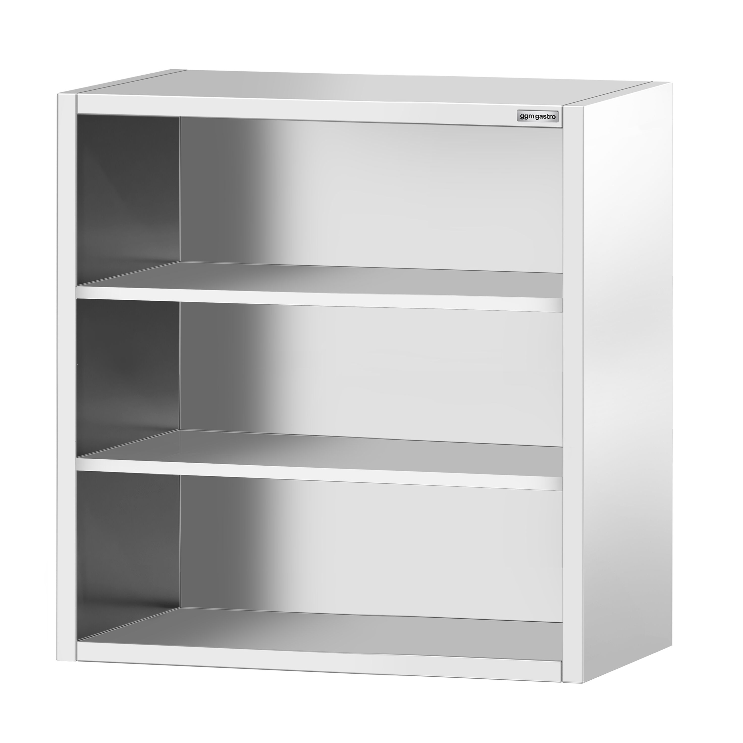 Roostevaba seinakapp 800 × 400 × 1000 mm, avatud