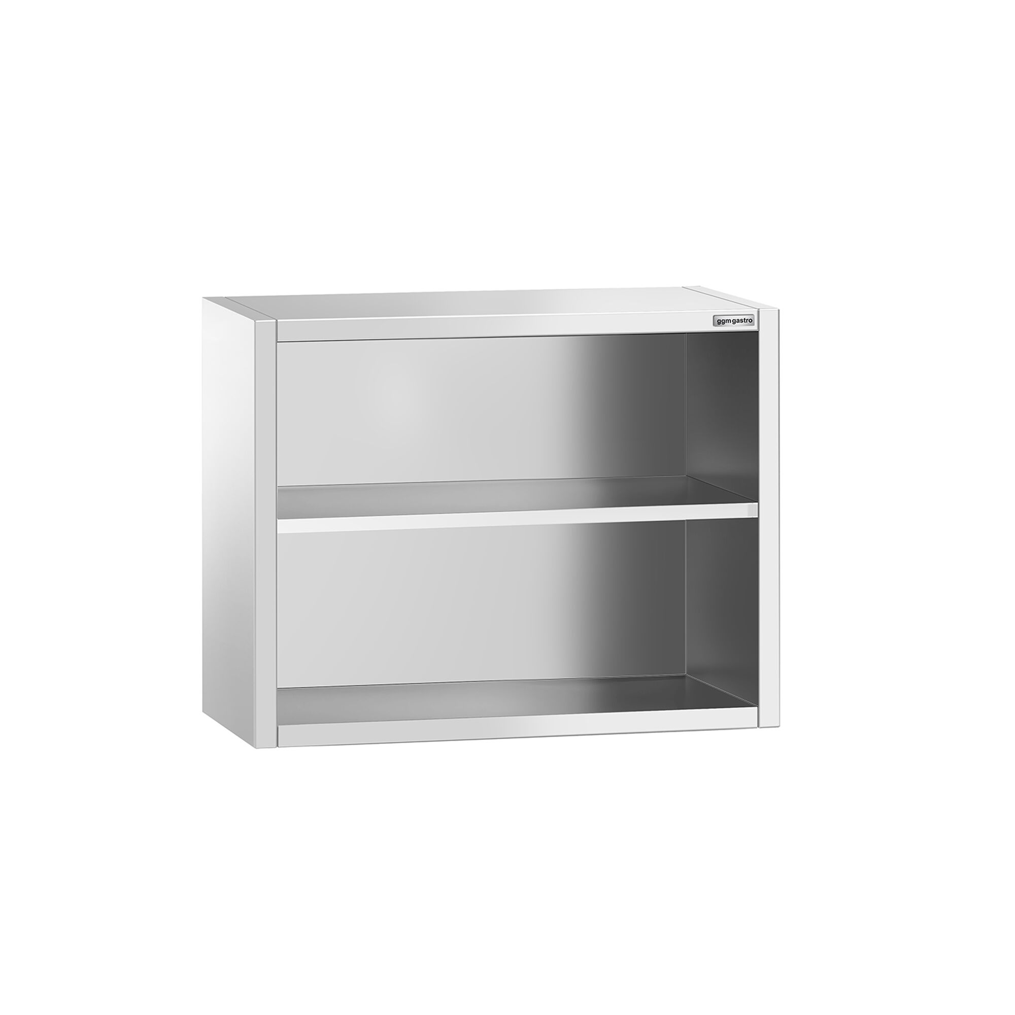 Roostevaba seinakapp 800 x 400 x 800 mm, avatud