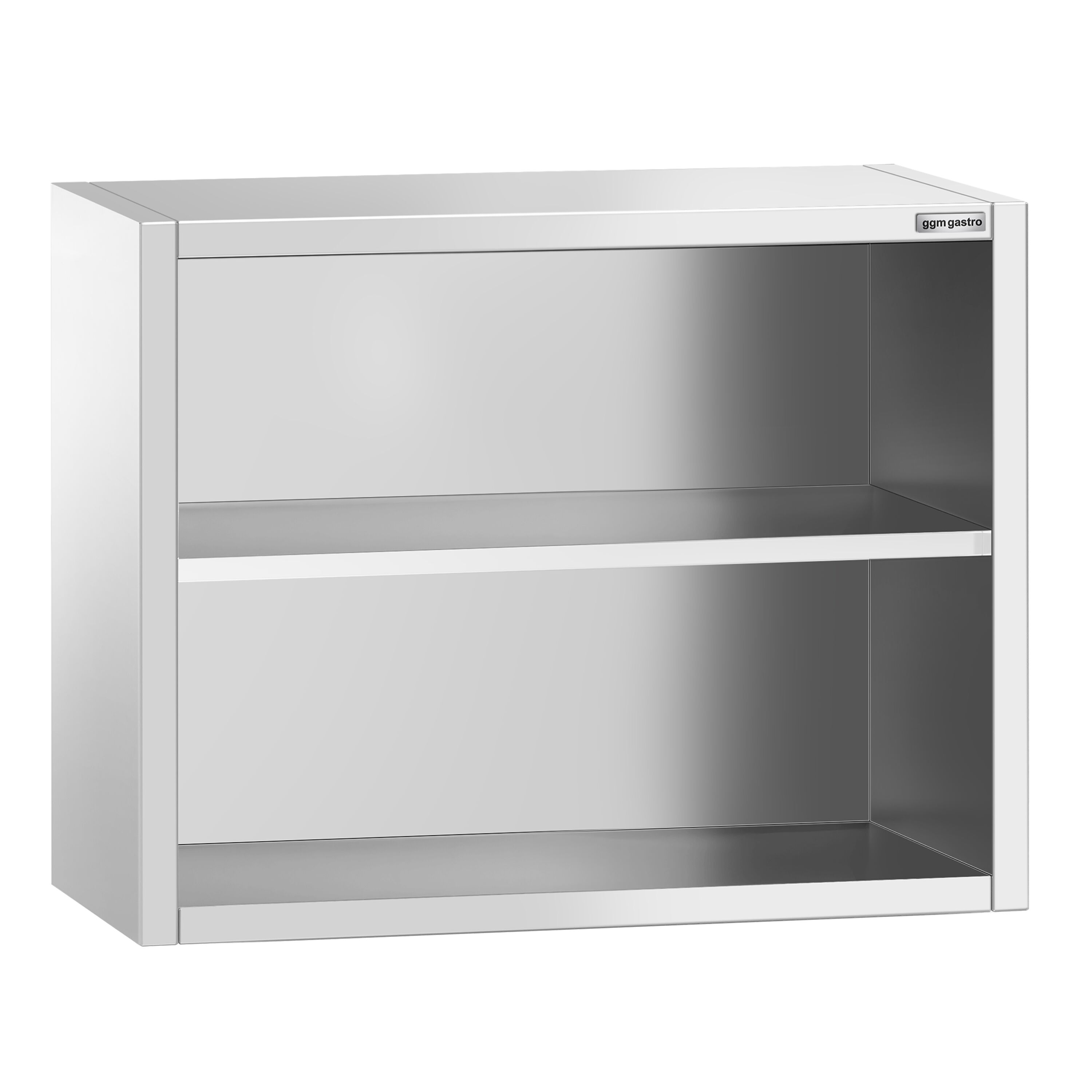 Roostevaba seinakapp 800 × 400 × 800 mm, avatud