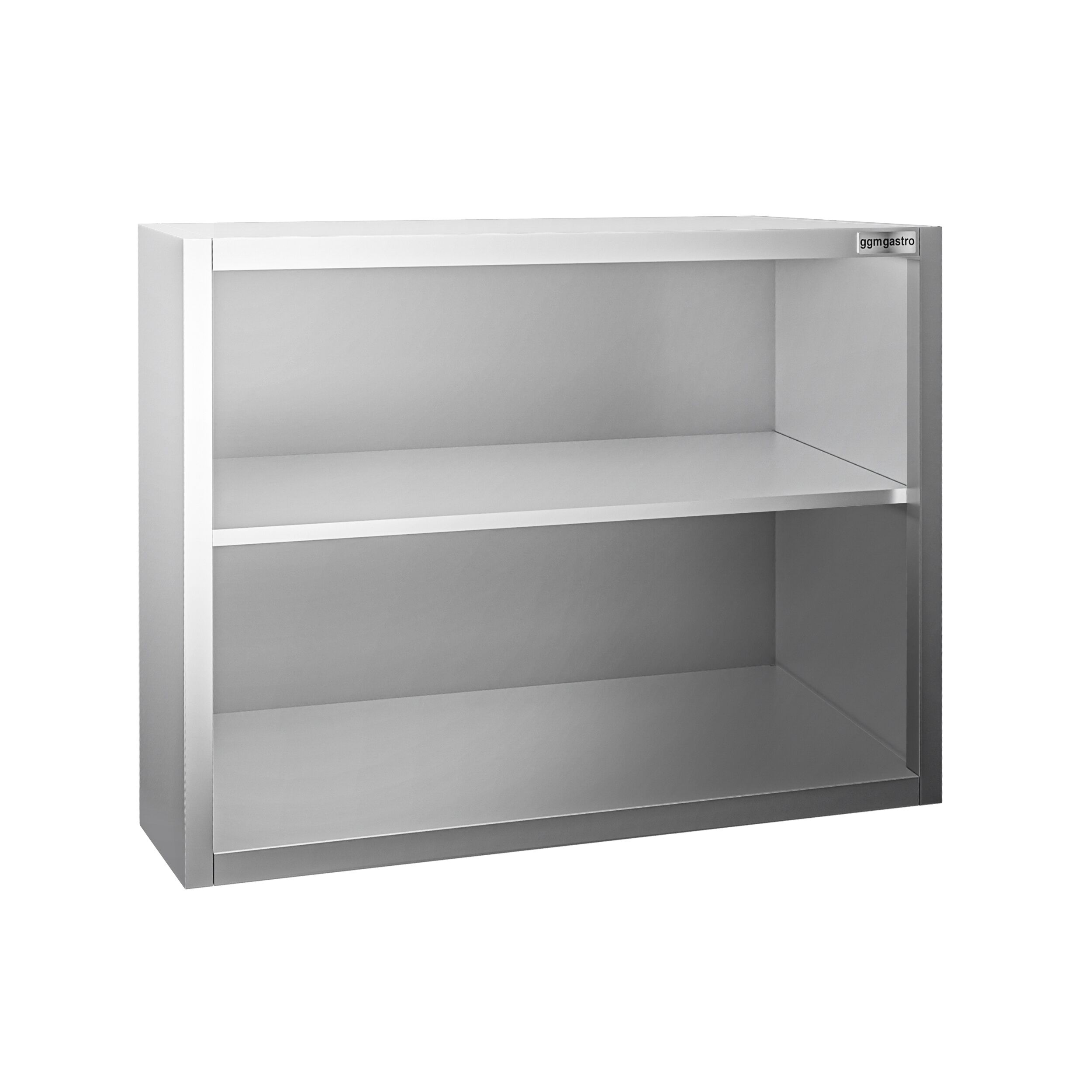 Roostevaba seinakapp 800 × 400 × 800 mm, avatud