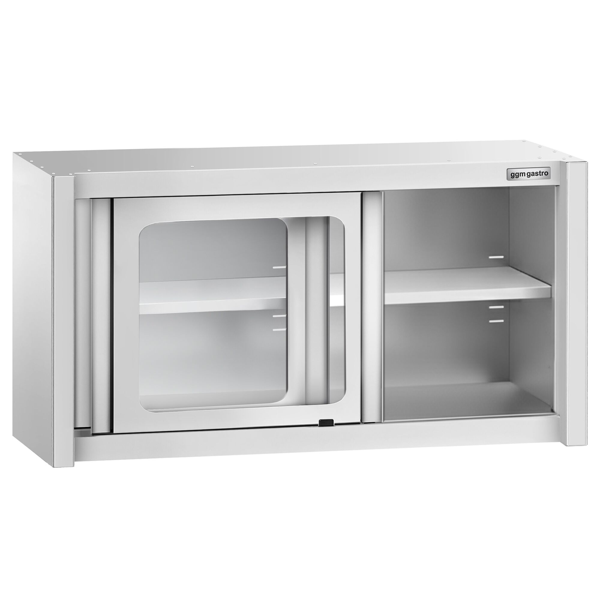 Roostevaba seinakapp 1000 × 400 × 650 mm, klaas-lükanduksed