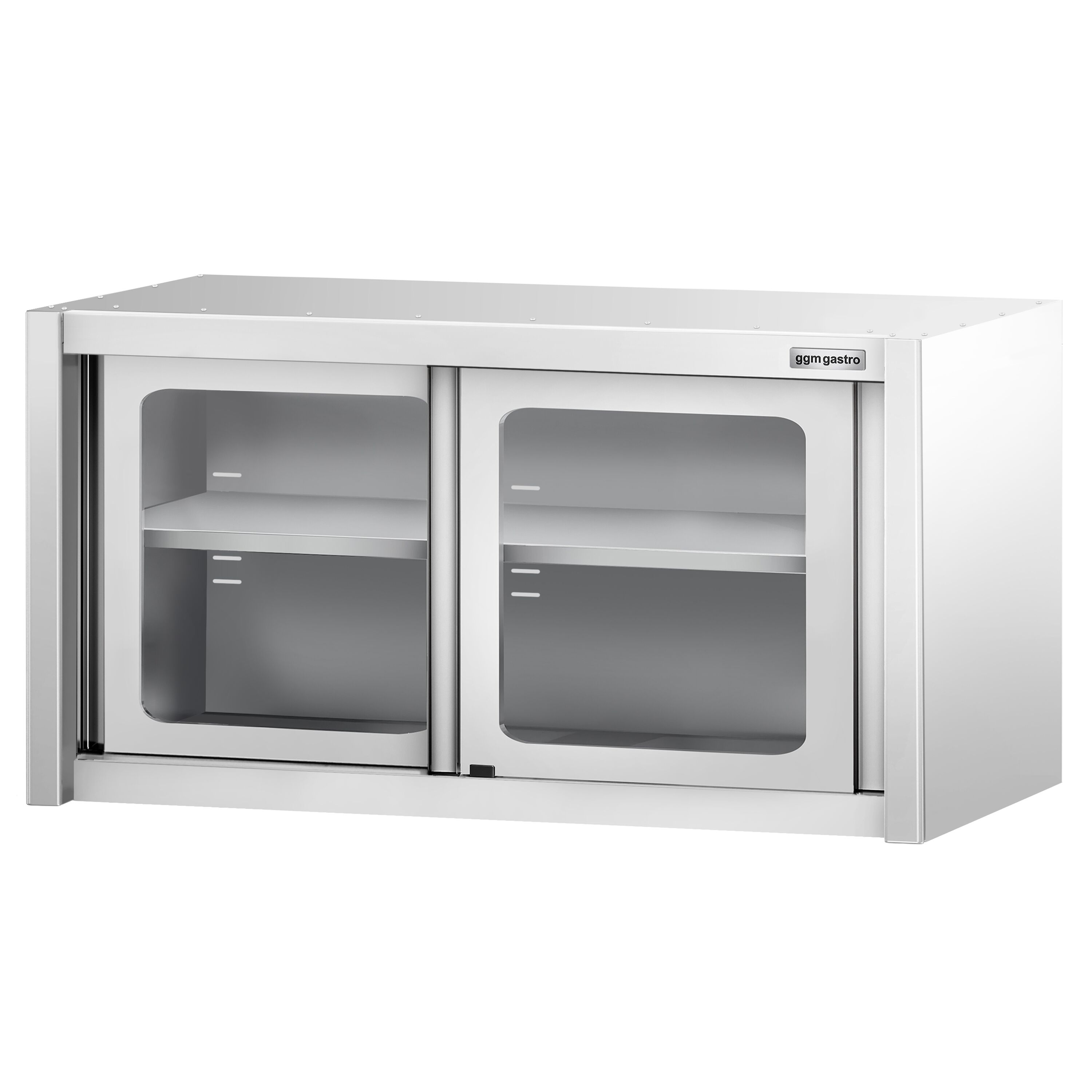 Roostevaba seinakapp 1000 × 400 × 650 mm, klaas-lükanduksed
