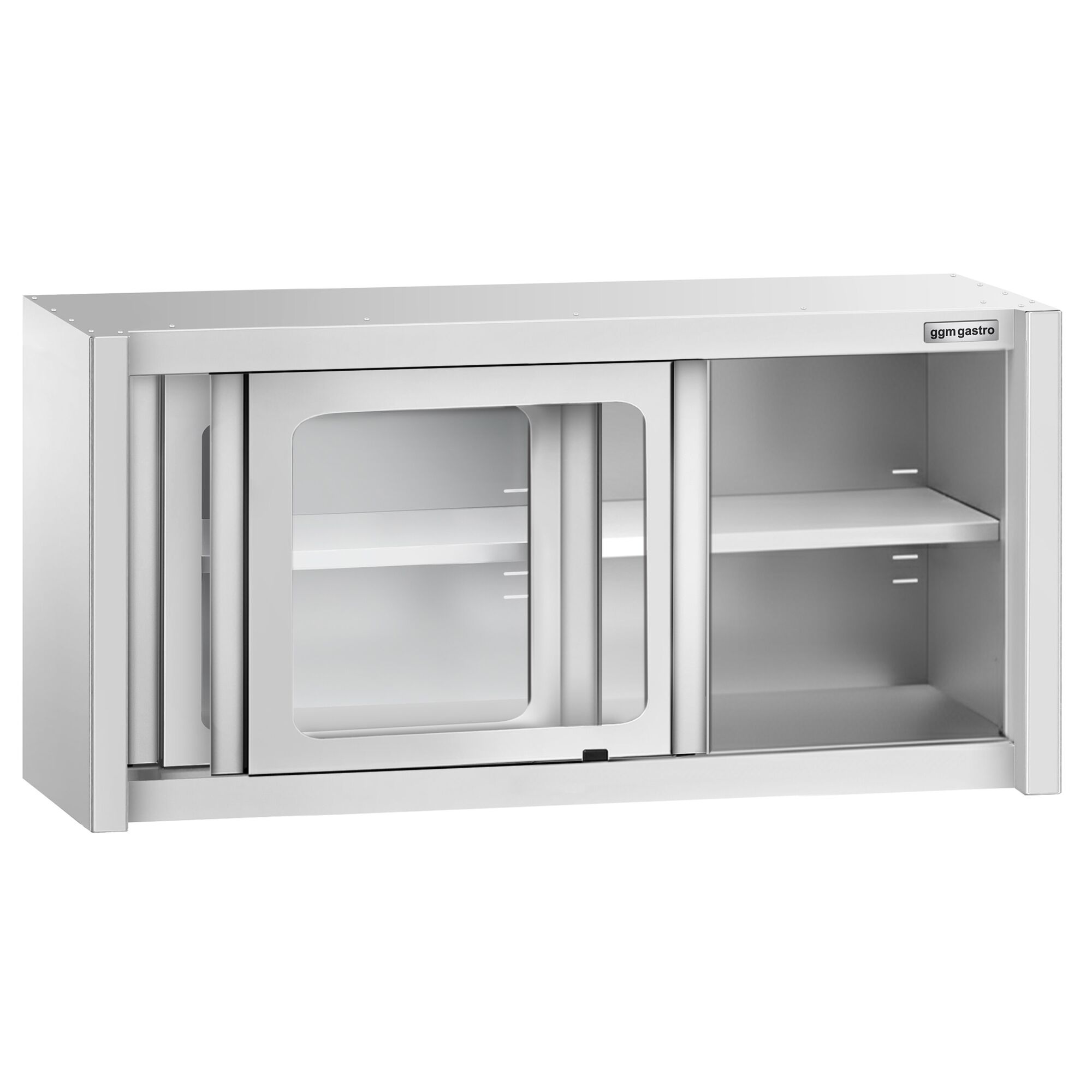 Roostevaba seinakapp 1200 × 400 × 650 mm, klaas-lükanduksed