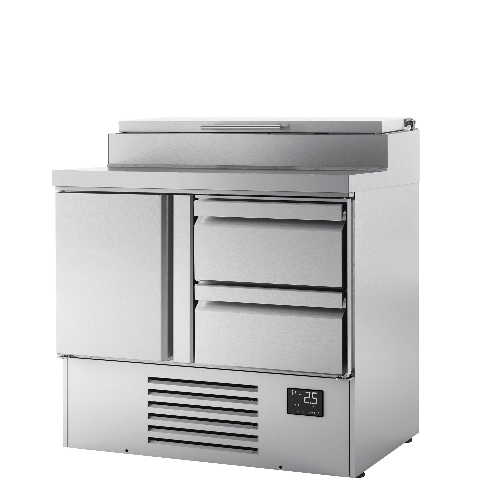 Salatileti ettevalmistuslaud, 978mm, 1 uks+2 sahtlit