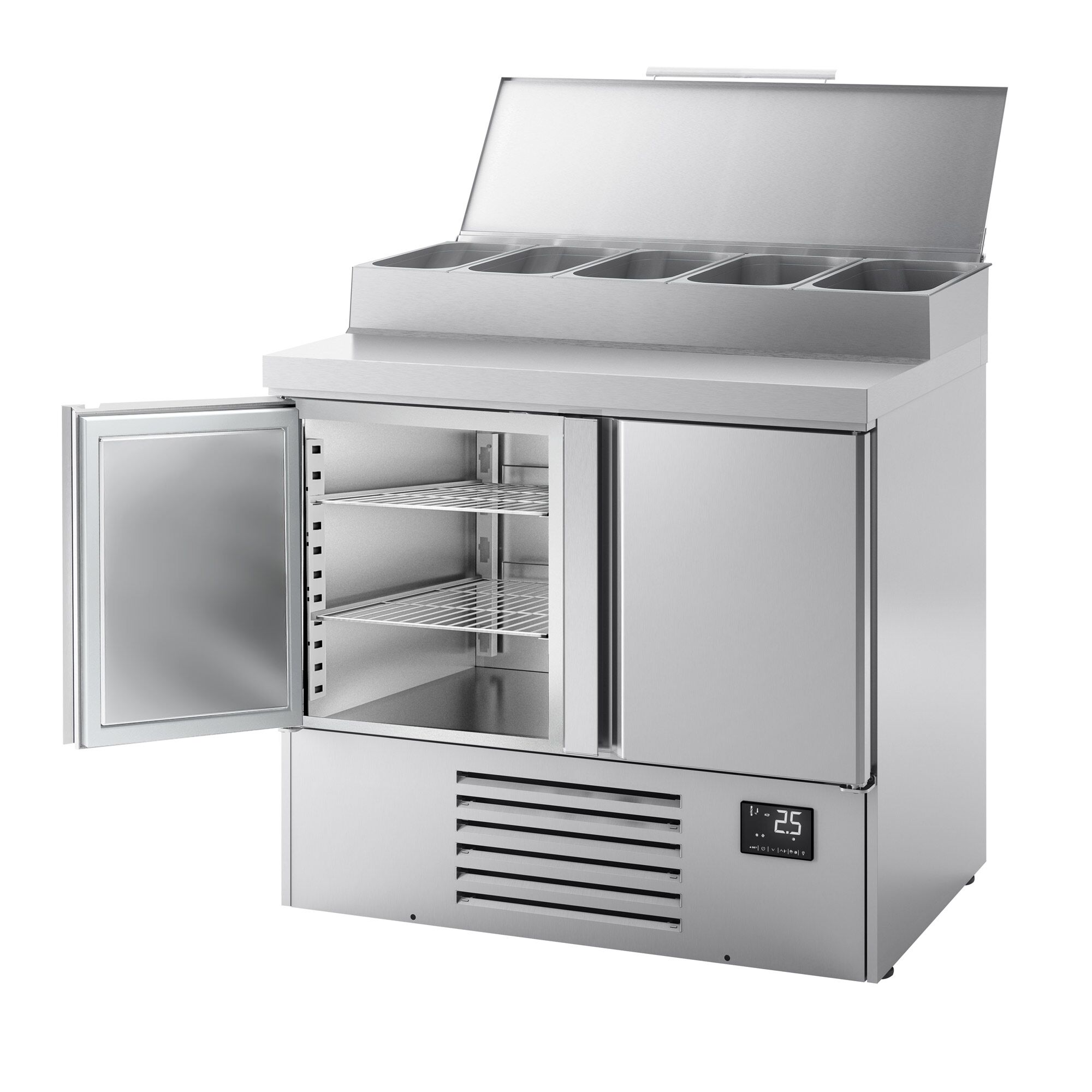 Salatileti ettevalmistuslaud, 978mm, 2 ust