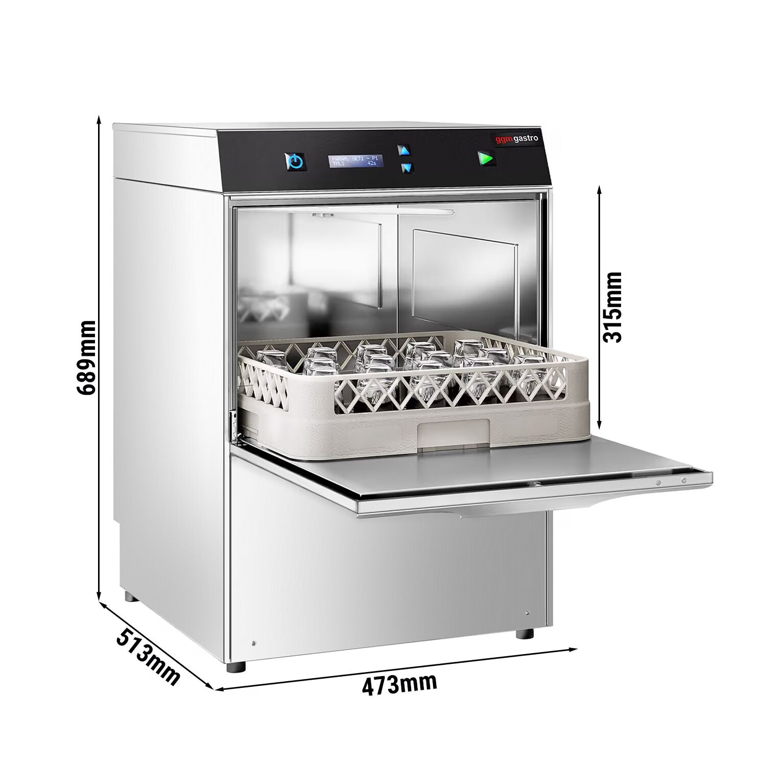 Klaasipesumasin 2,97 kW – manuaalne