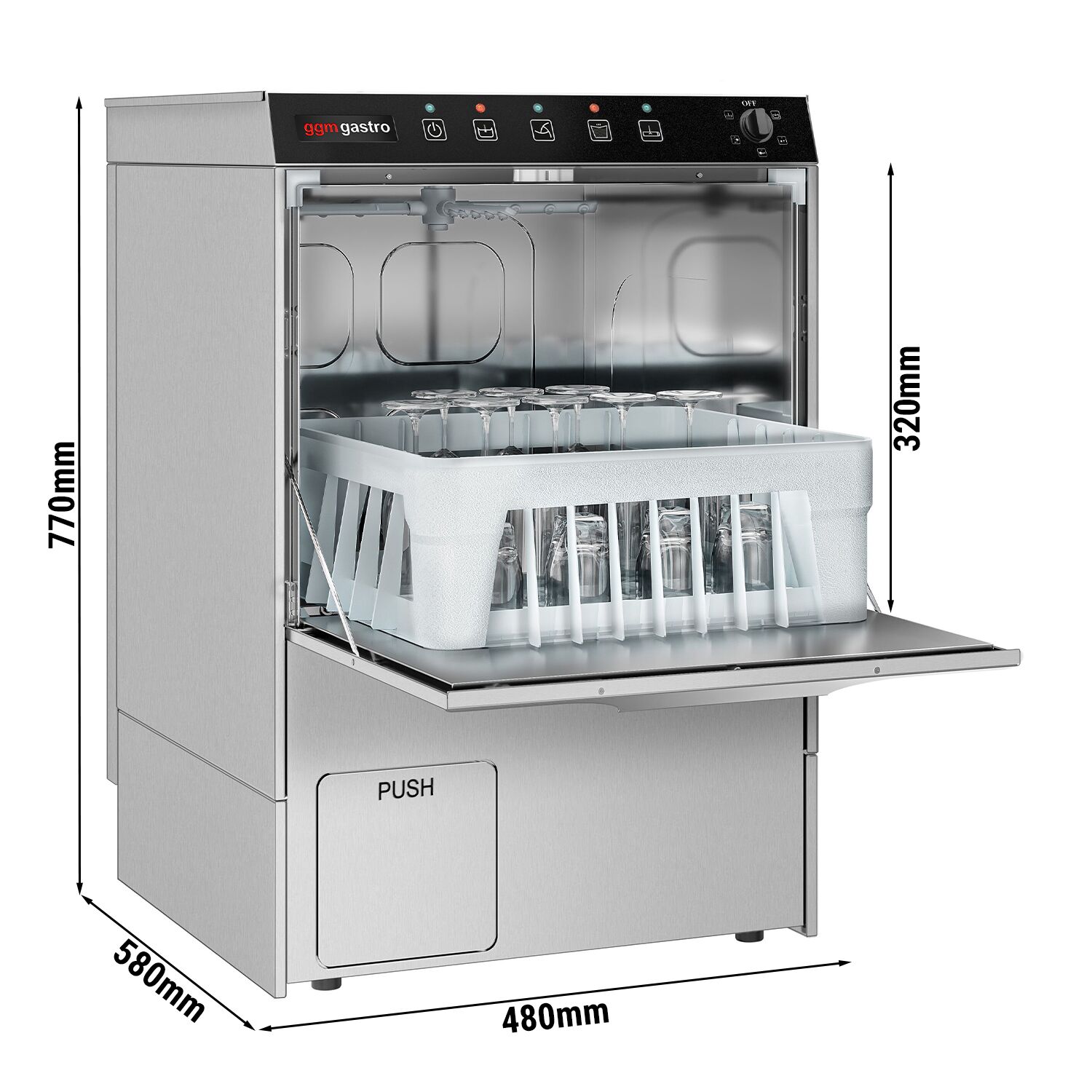 Klaasipesumasin 5 kW – manuaalne
