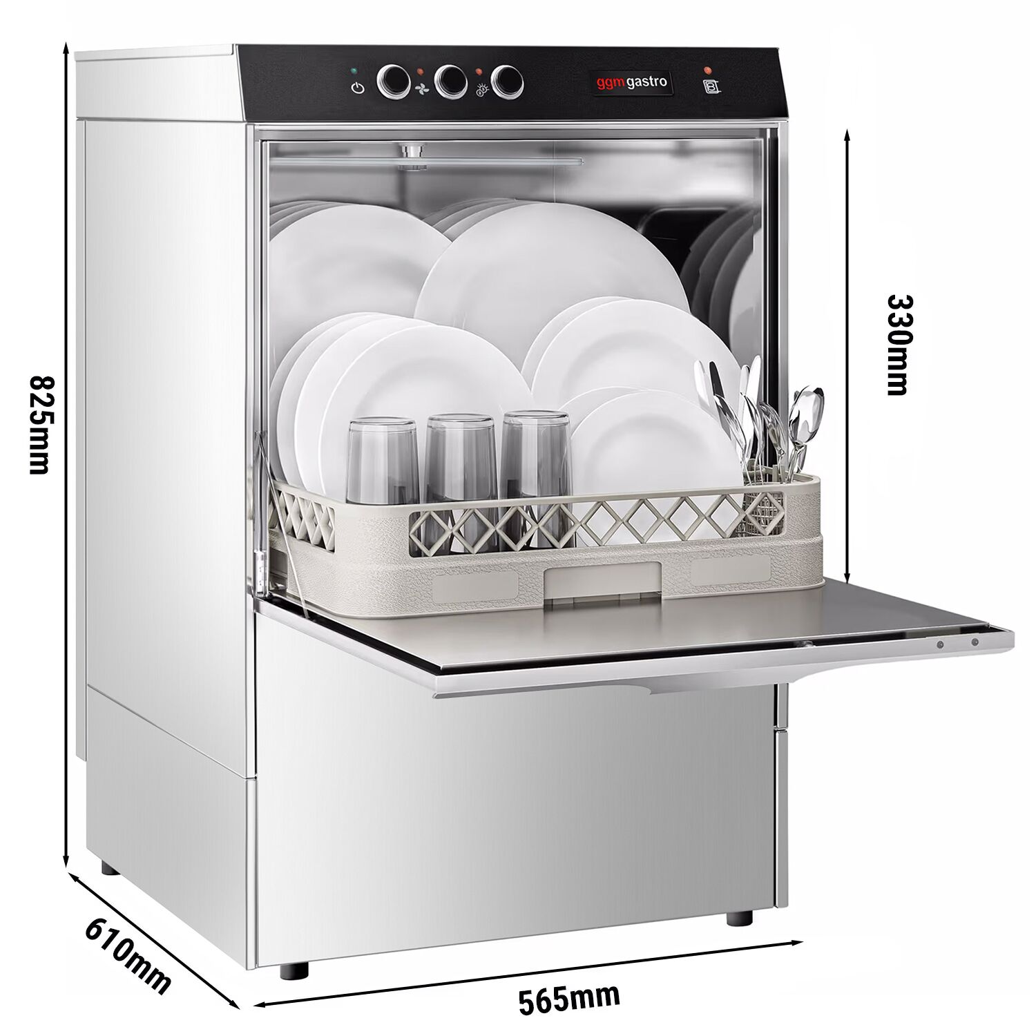 Nõudepesumasin 4,9 kW – manuaalne