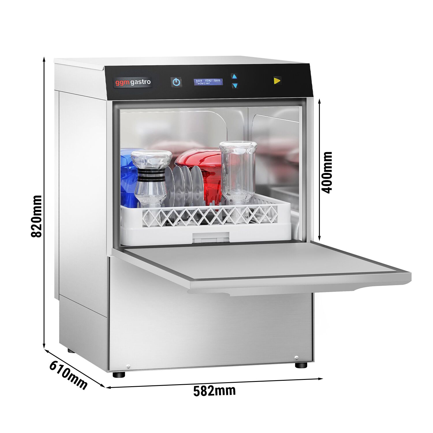 Nõudepesumasin 4,9 kW – digitaalne