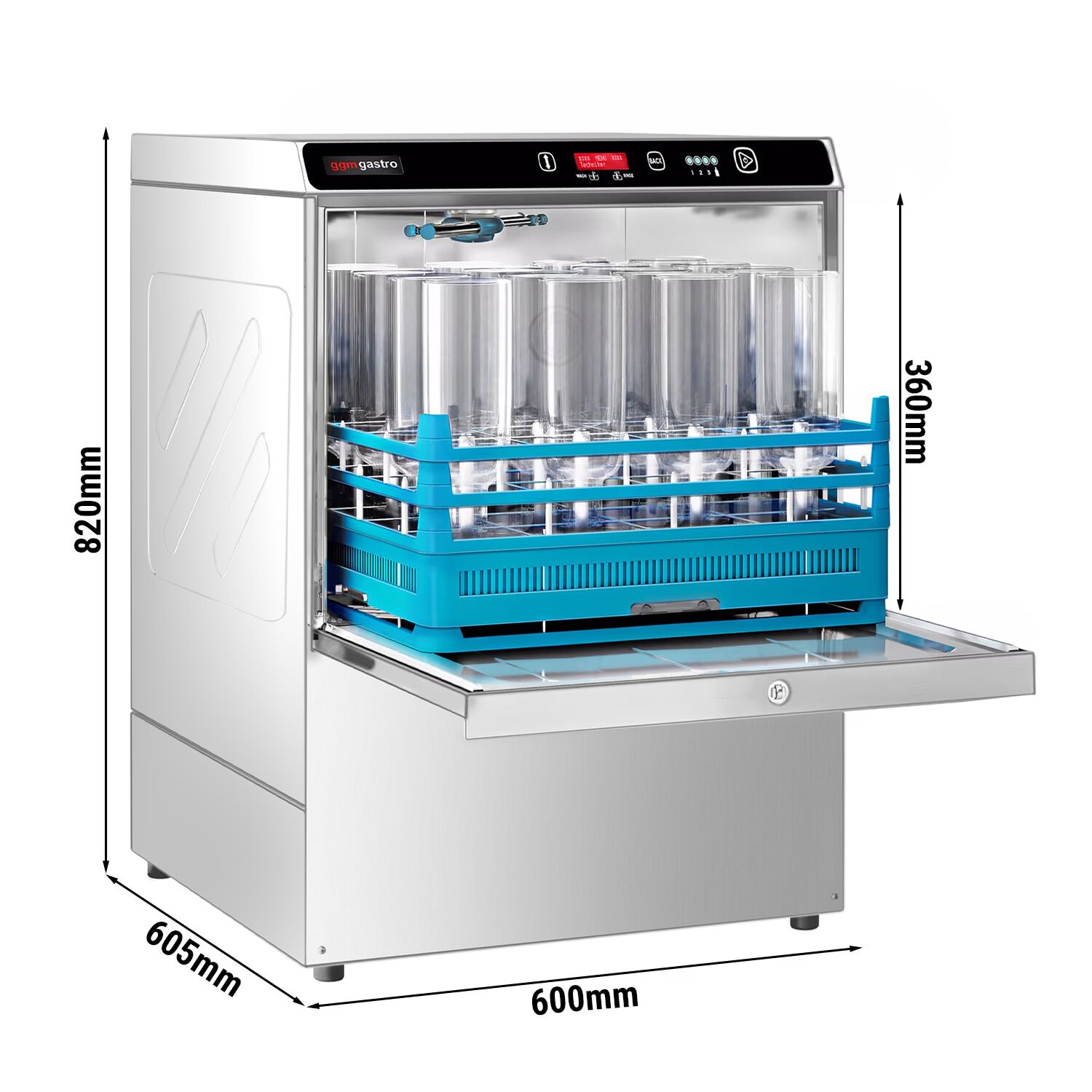 Nõudepesumasin 7,45 kW – digitaalne
