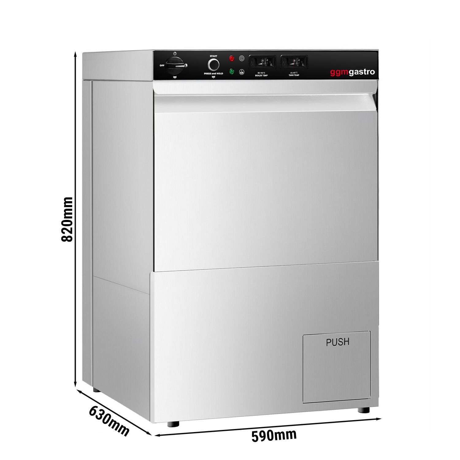 Nõudepesumasin 5,1 kW – manuaalne
