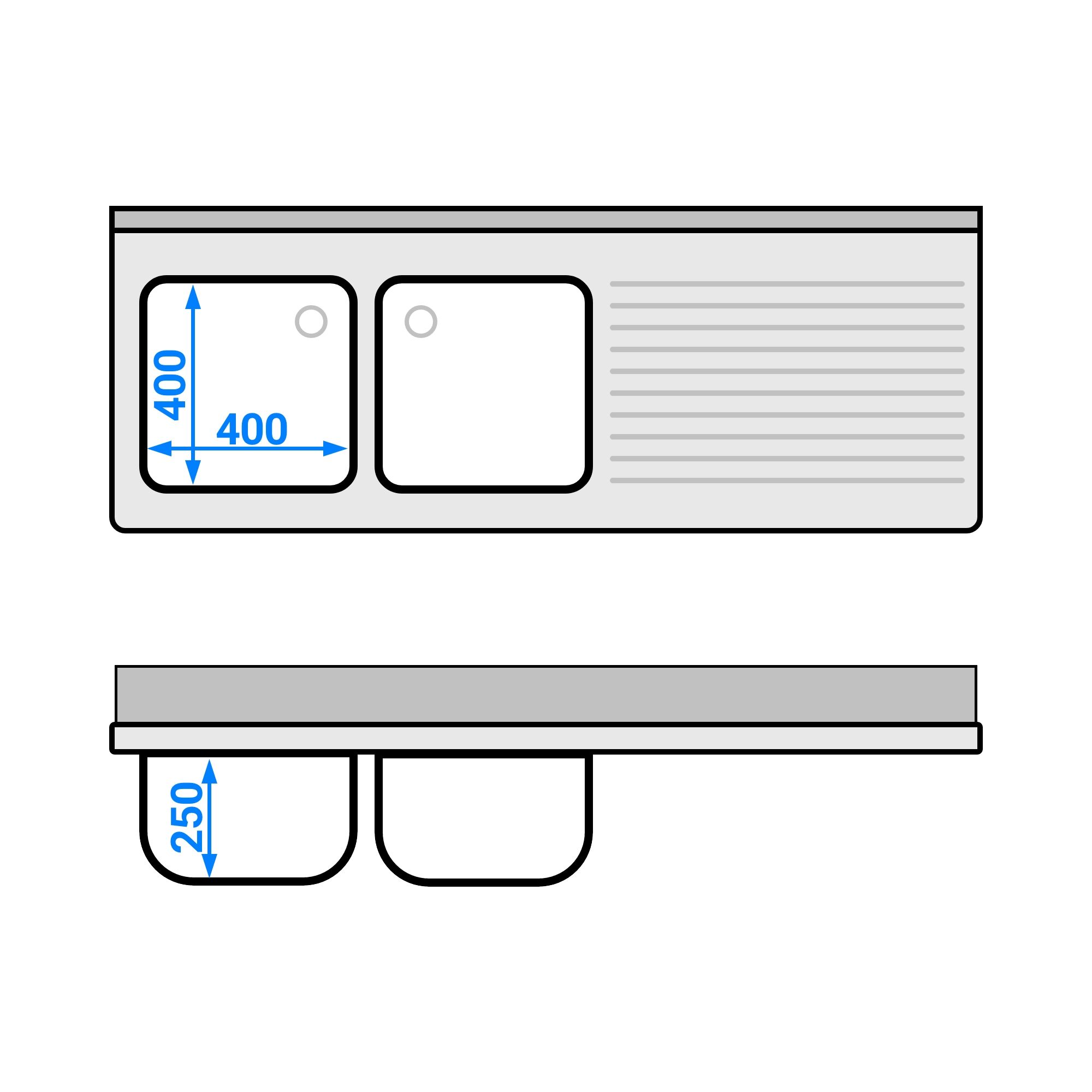 Valamukapp PREMIUM 1600x600 mm – 2 valamut vasakul