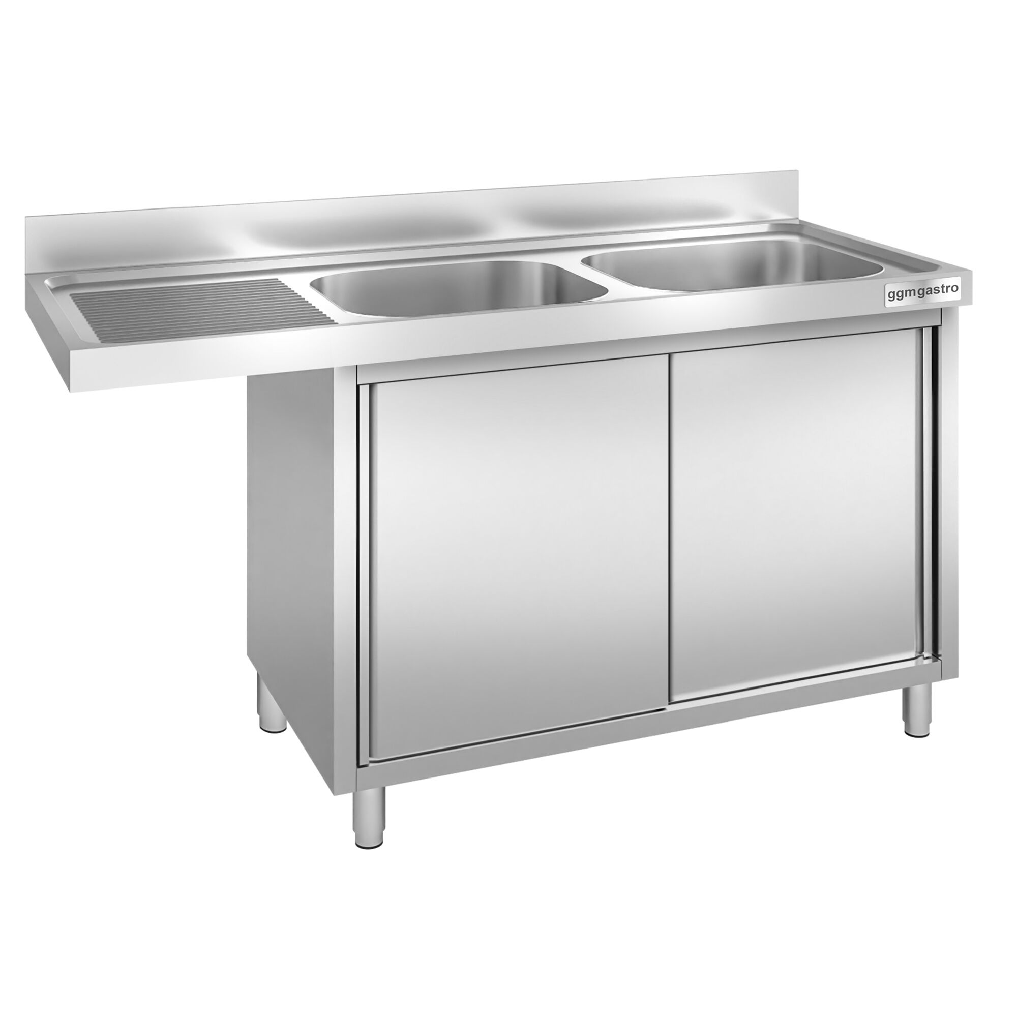 Eelpesulaud ustega 1600x600 mm – 2 valamut paremal
