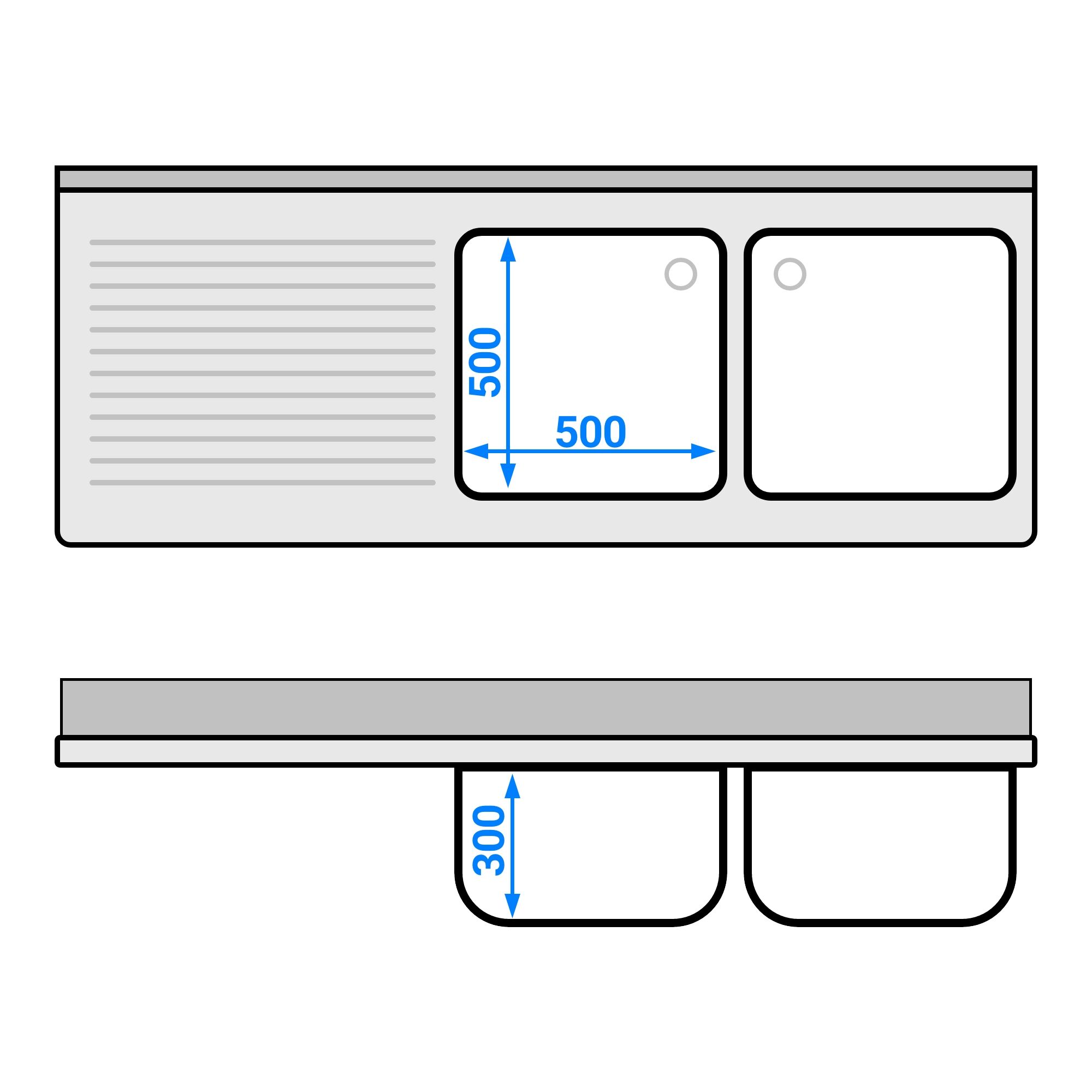 Valamukapp PREMIUM 1800x700 mm – 2 valamut paremal