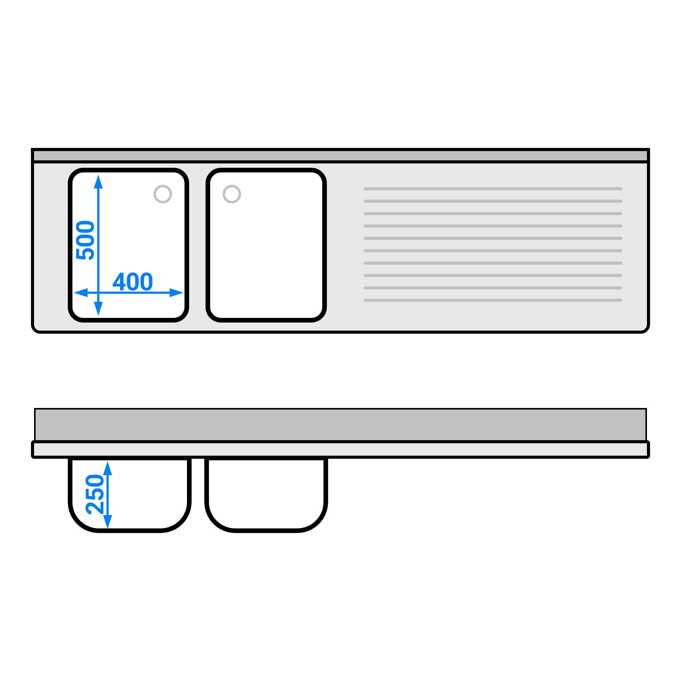 Valamukapp PREMIUM 2000x600 mm – 2 valamut vasakul