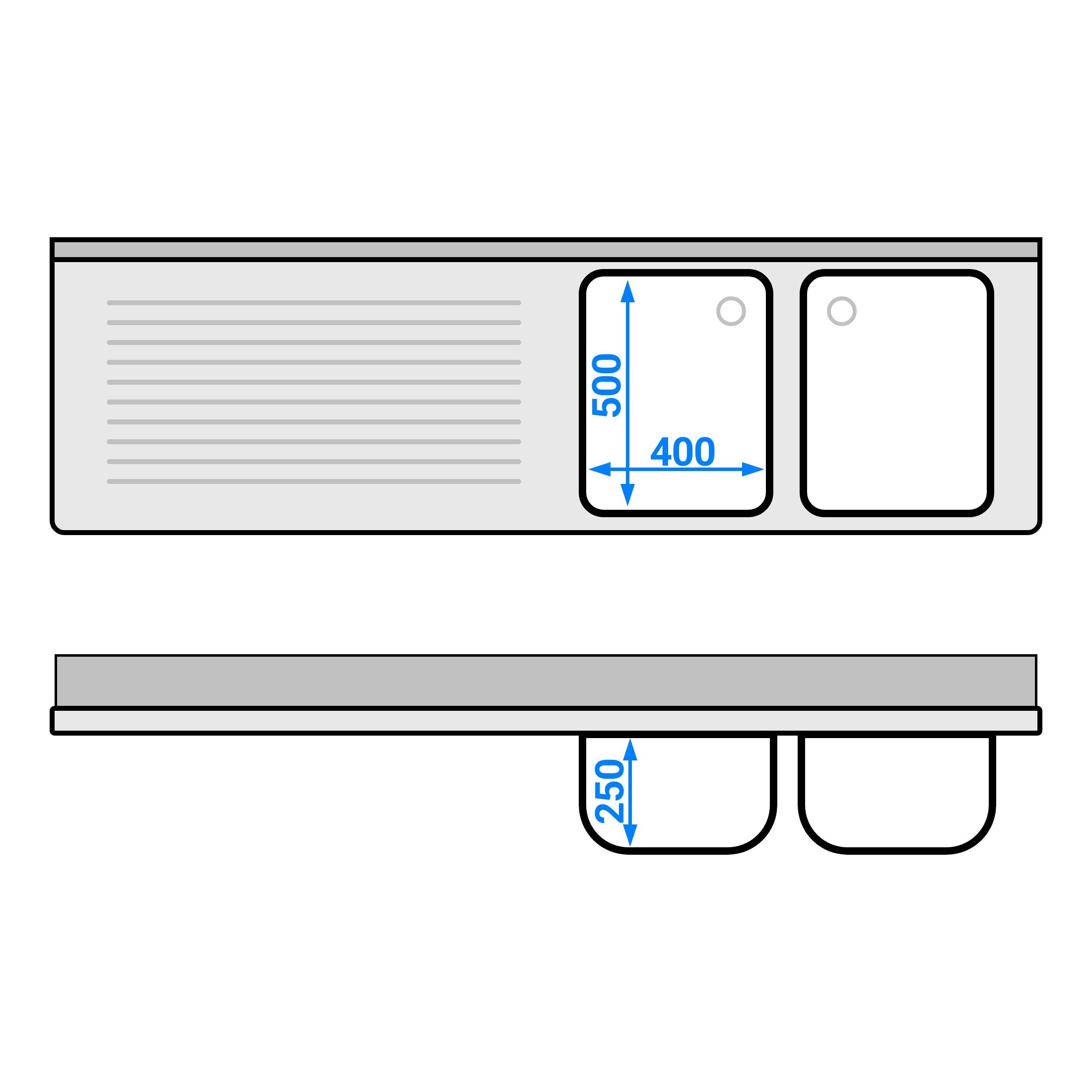 Valamukapp PREMIUM 2000x600 mm – 2 valamut paremal
