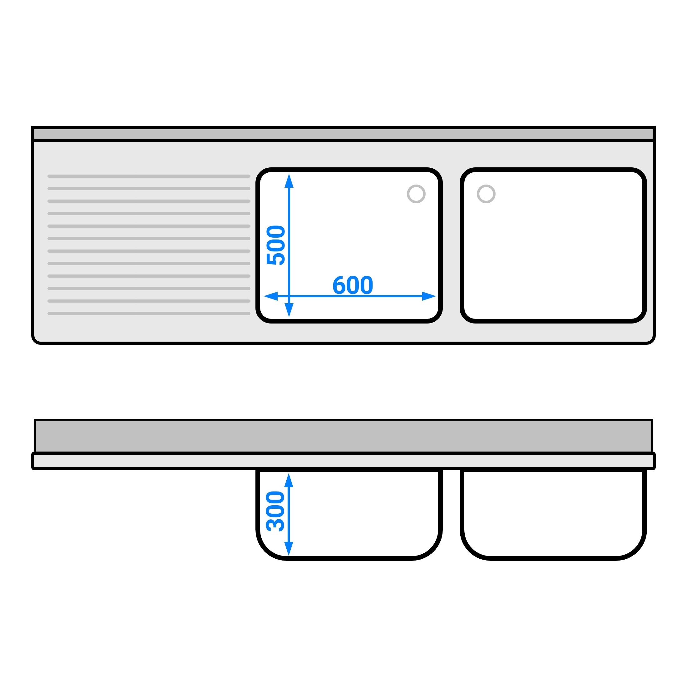 Valamukapp PREMIUM 2000x700 mm – 2 valamut paremal