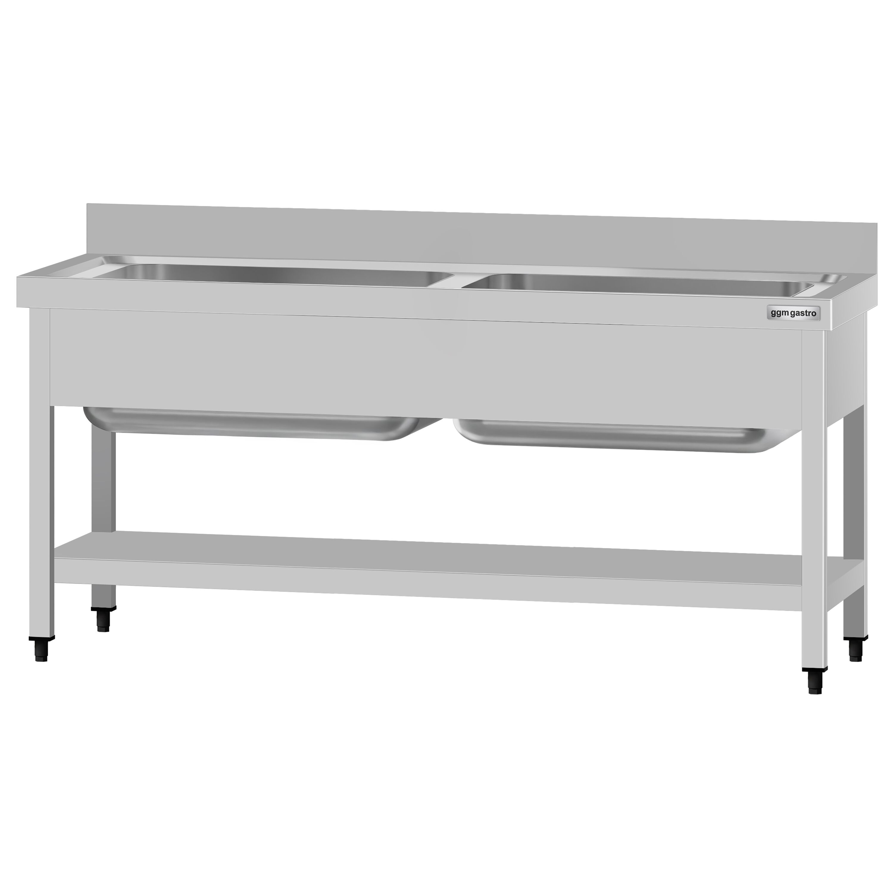 Valamulaud ECO 1600x600 mm – riiuliga, tagaservaga