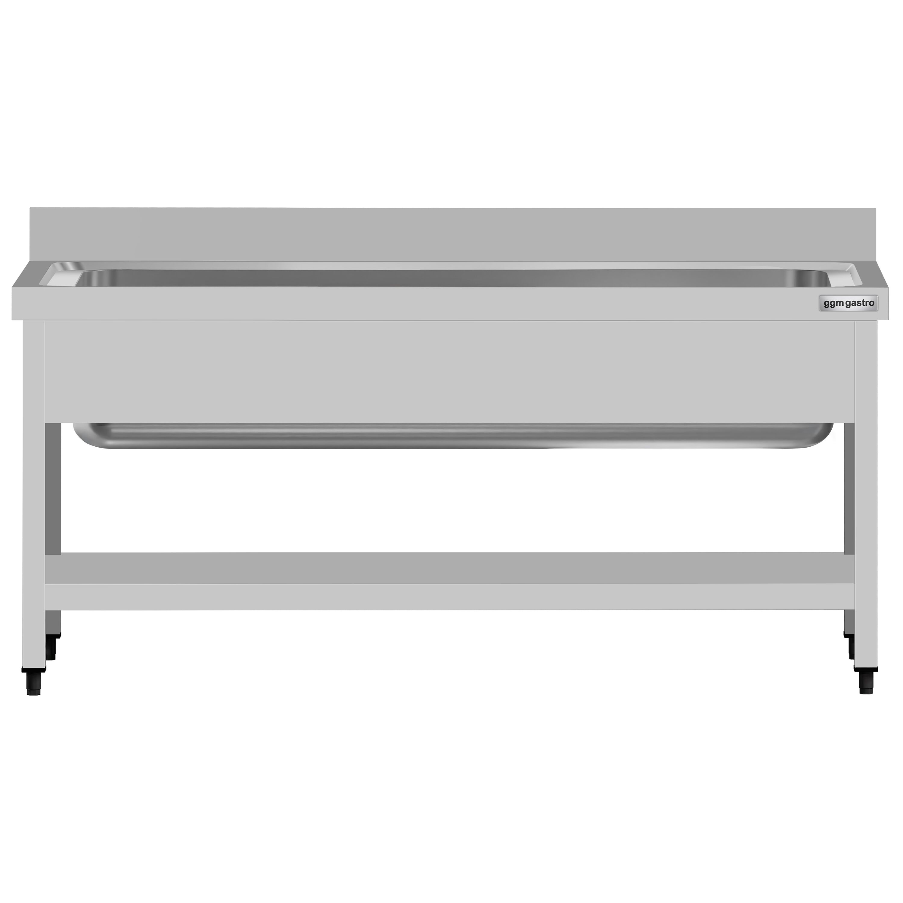 Valamulaud ECO 1600x700 mm – riiuliga, tagaservaga