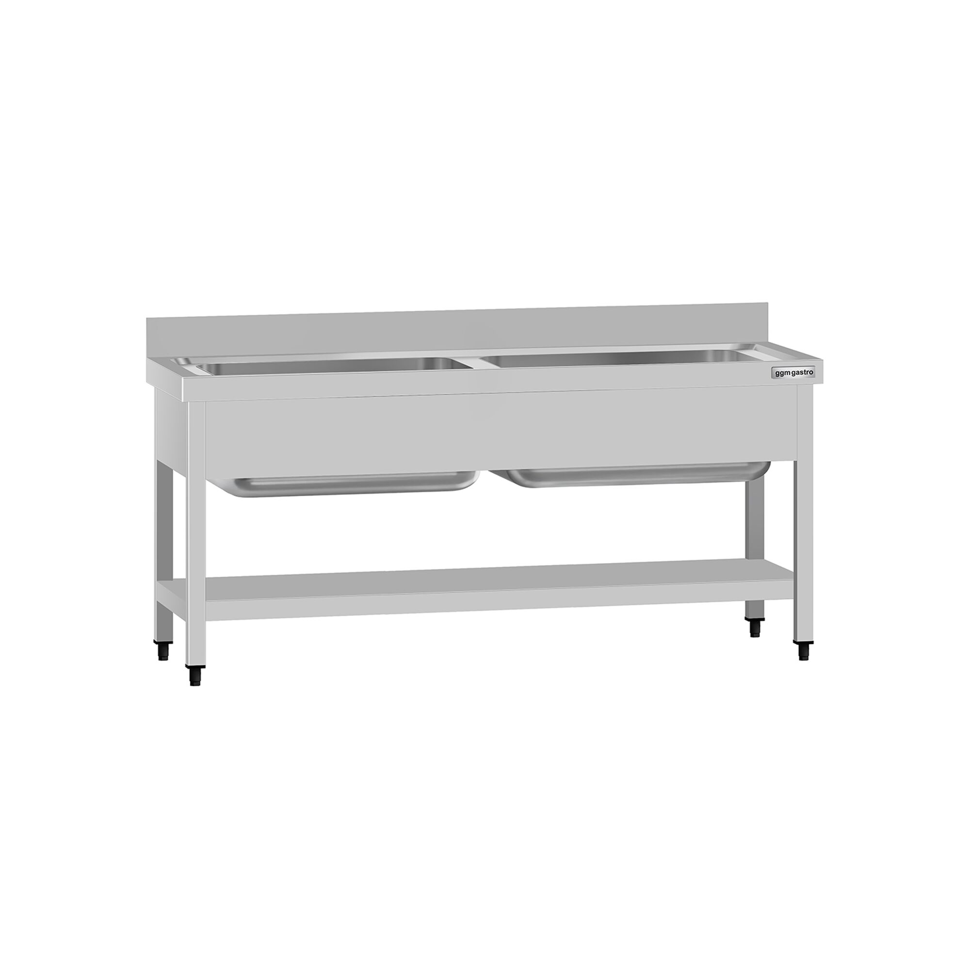 Valamulaud ECO 1600x700 mm – riiuliga, tagaservaga