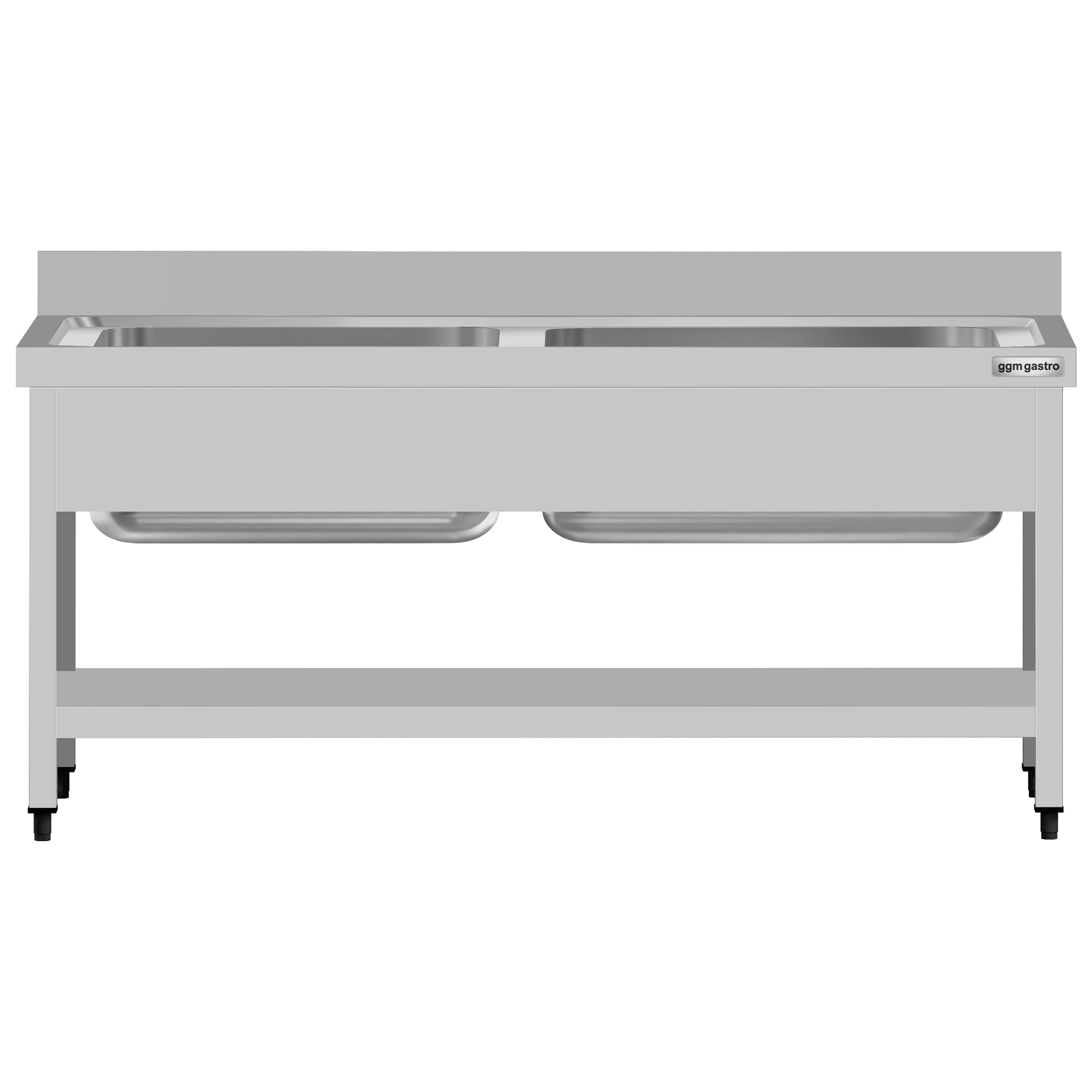 Valamulaud ECO 1600x700 mm – riiuliga, tagaservaga