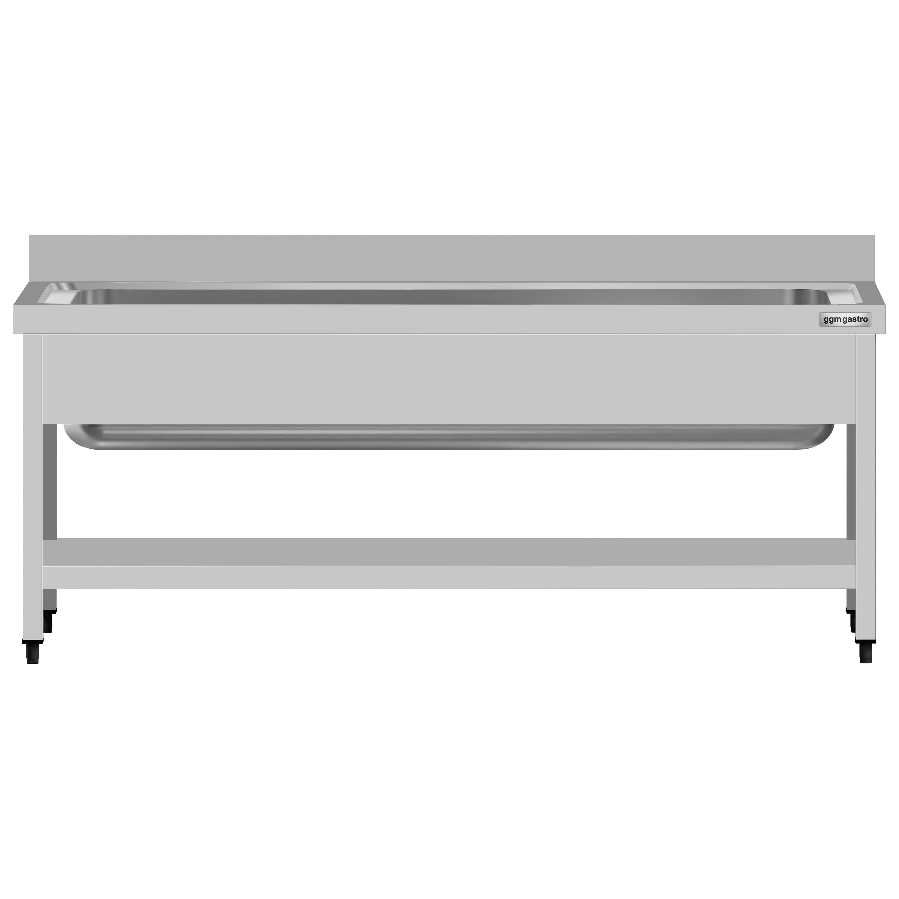 Valamulaud ECO 1800x700 mm – riiuliga, tagaservaga