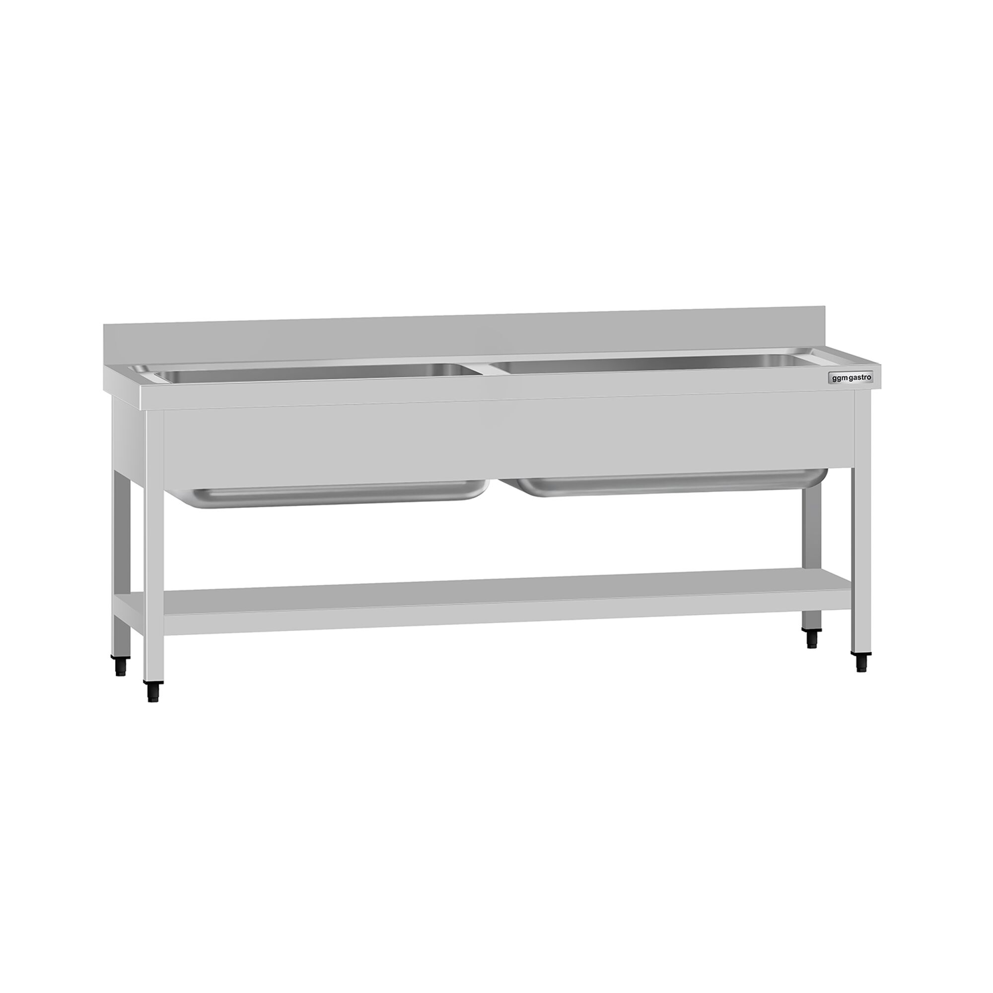 Valamulaud ECO 1800x700 mm – riiuliga, tagaservaga