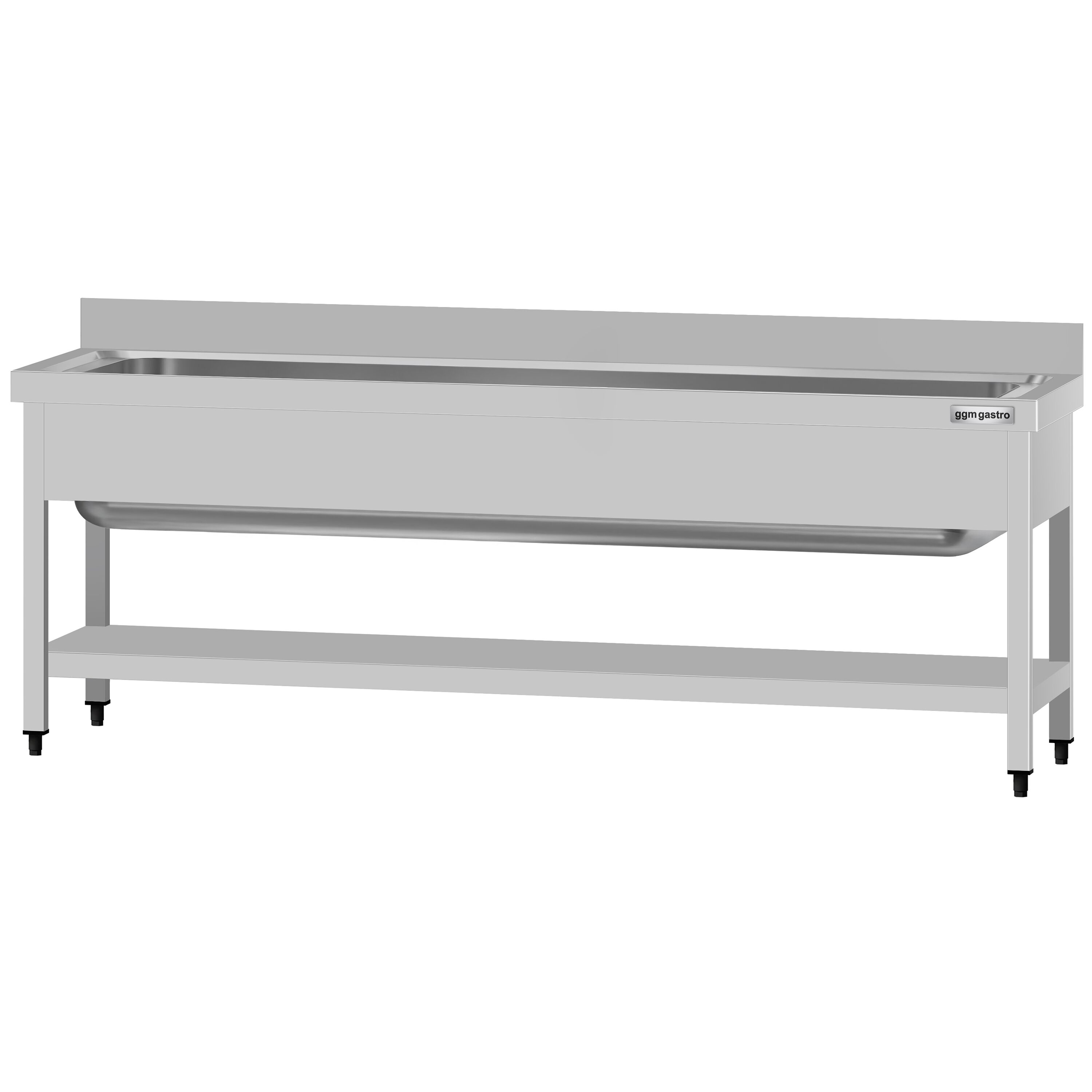 Valamulaud ECO 2000x700 mm – riiuliga, tagaservaga