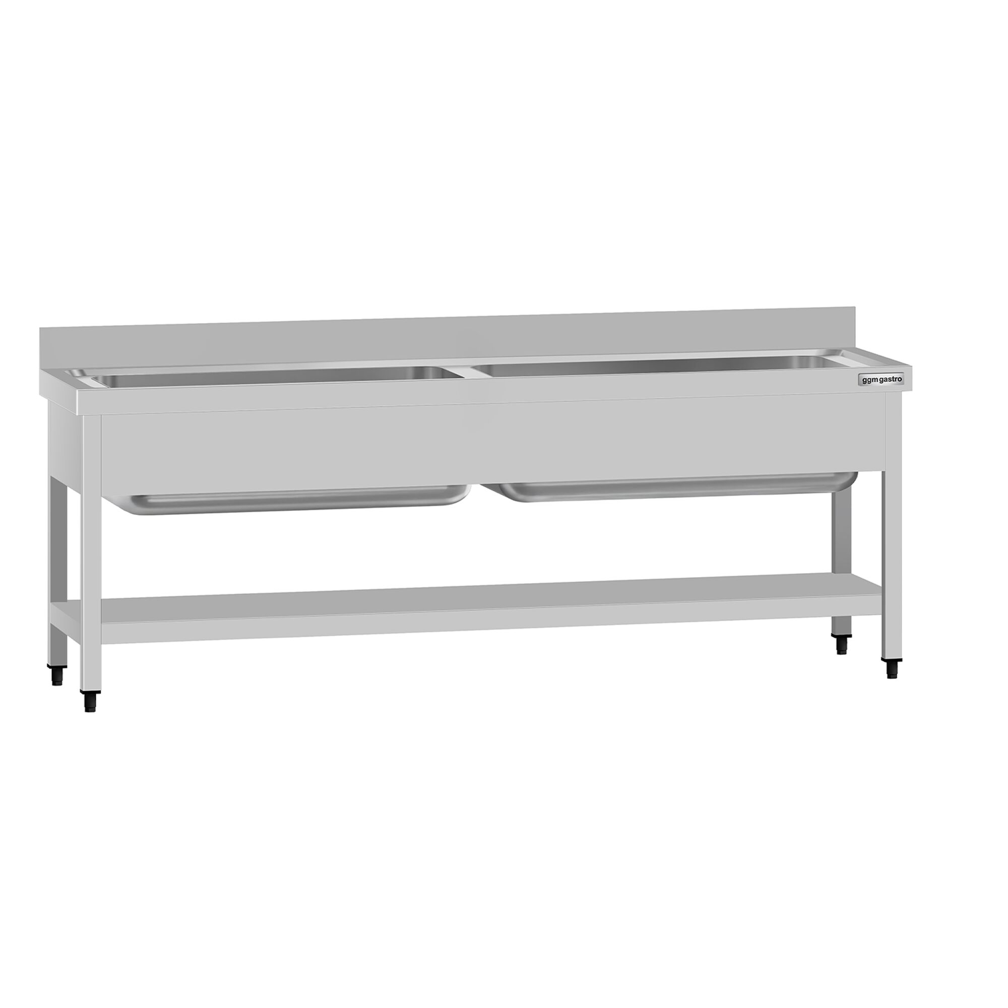 Valamulaud ECO 2000x700 mm – riiuliga, tagaservaga