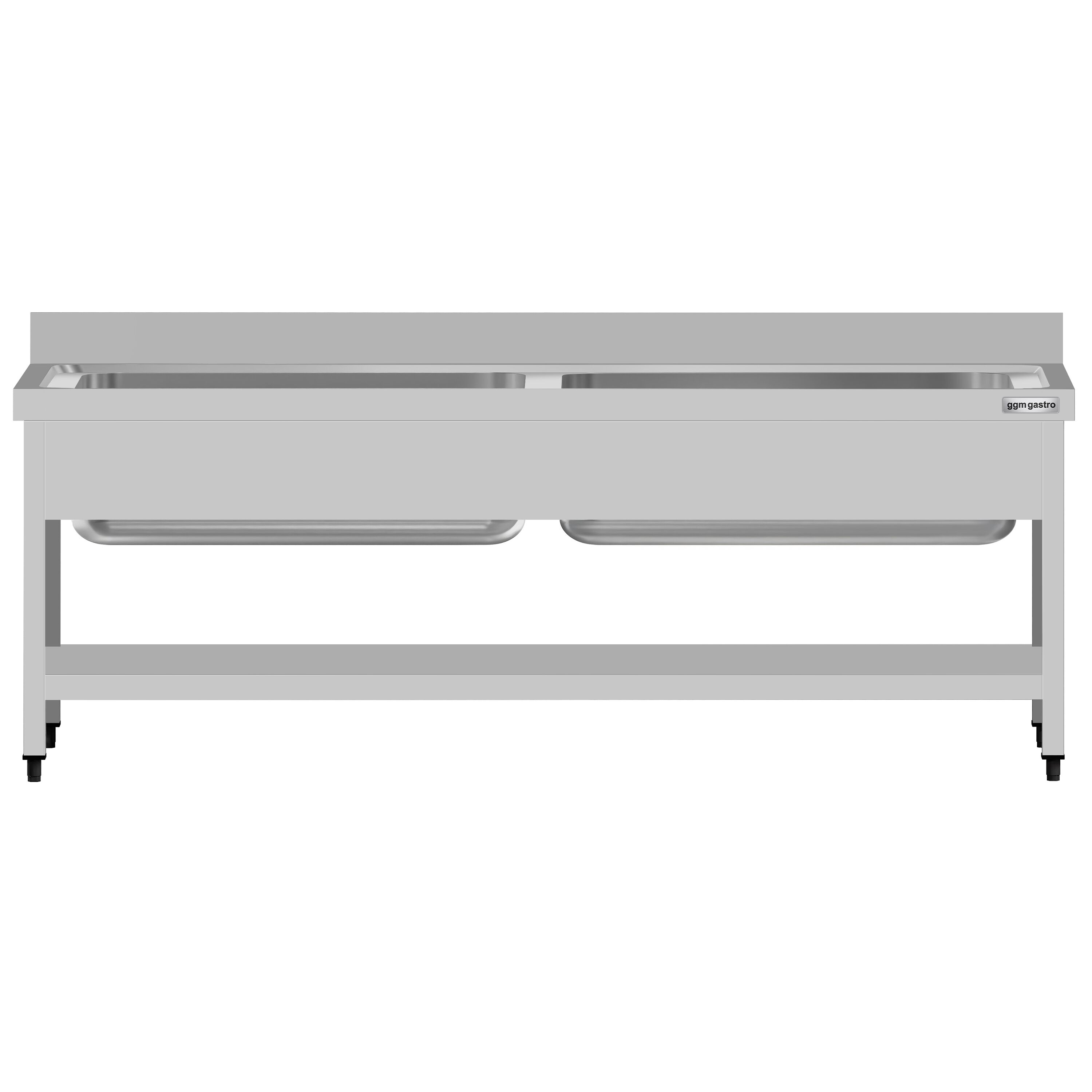 Valamulaud ECO 2000x700 mm – riiuliga, tagaservaga
