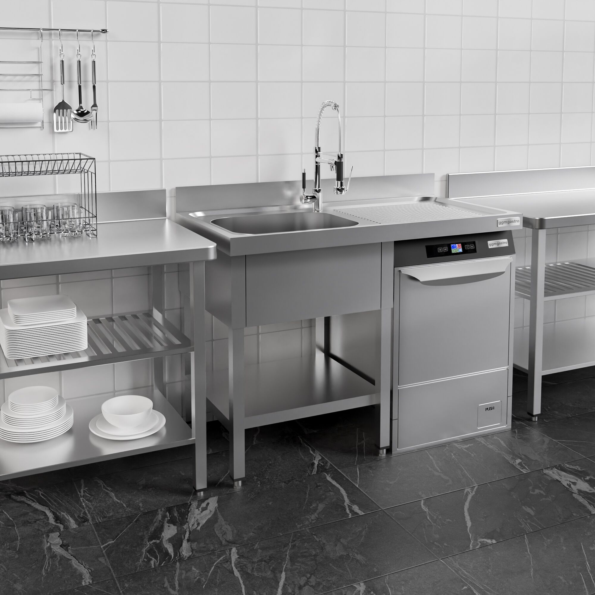 Eelpesulaud 1200x700 mm – 1 valamu paremal