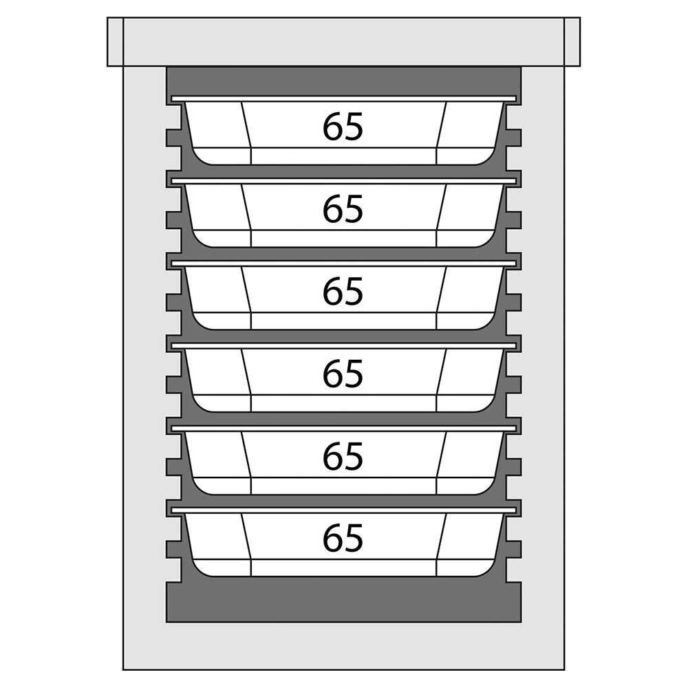 Eestlaetav termokast 6 × GN 1/1