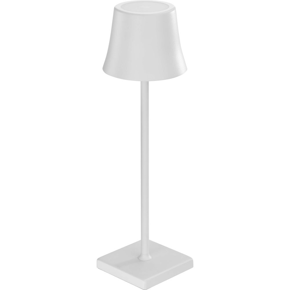 Valge juhtmevaba LED-laualamp 375 mm