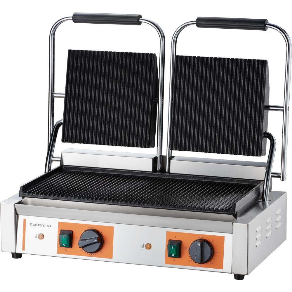 Kahekordne ribiline kontaktgrill 3,6 kW