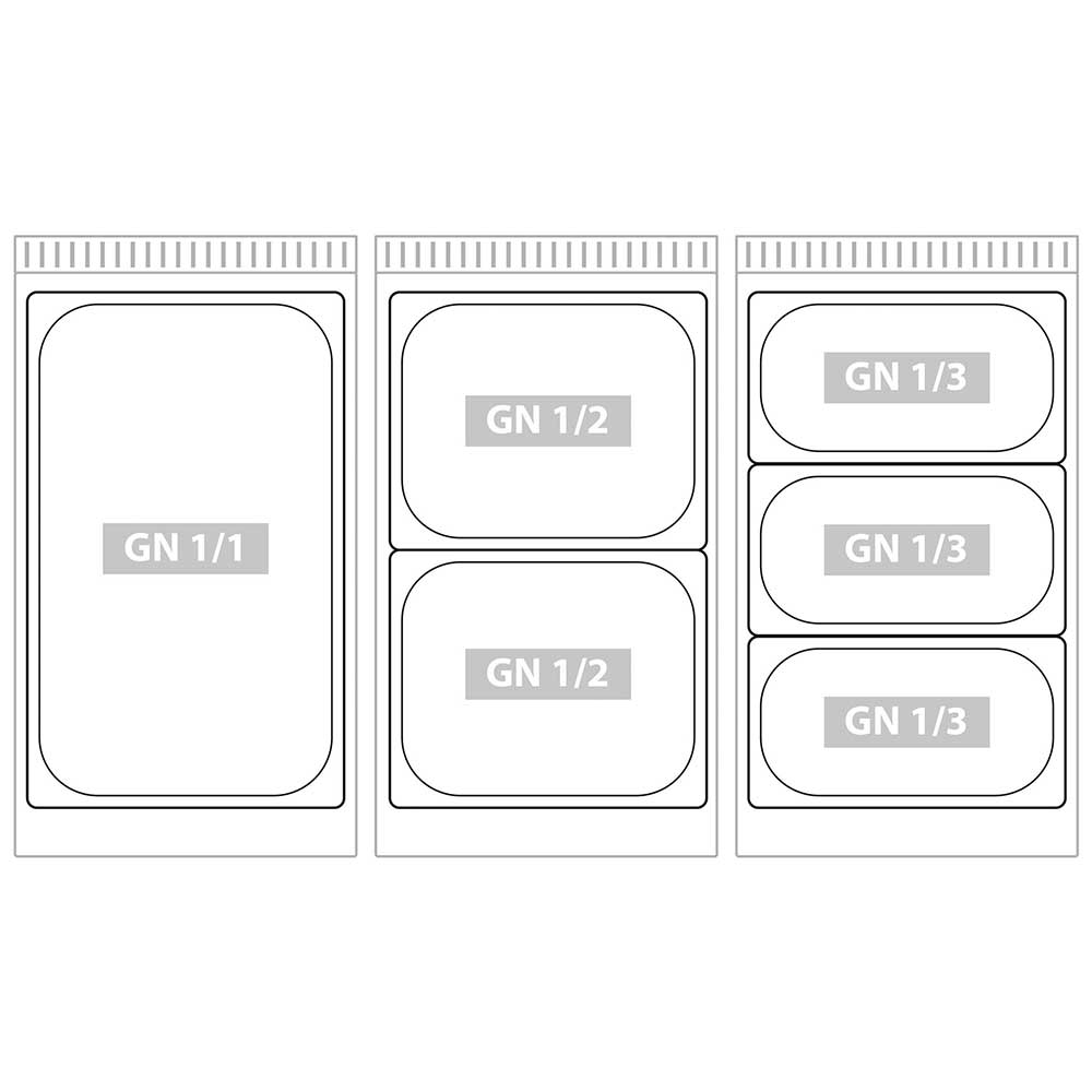 Elektriline vesivann 2 × GN 1/1